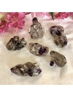 Smoky Amethyst Elestial Points for spiritual balance