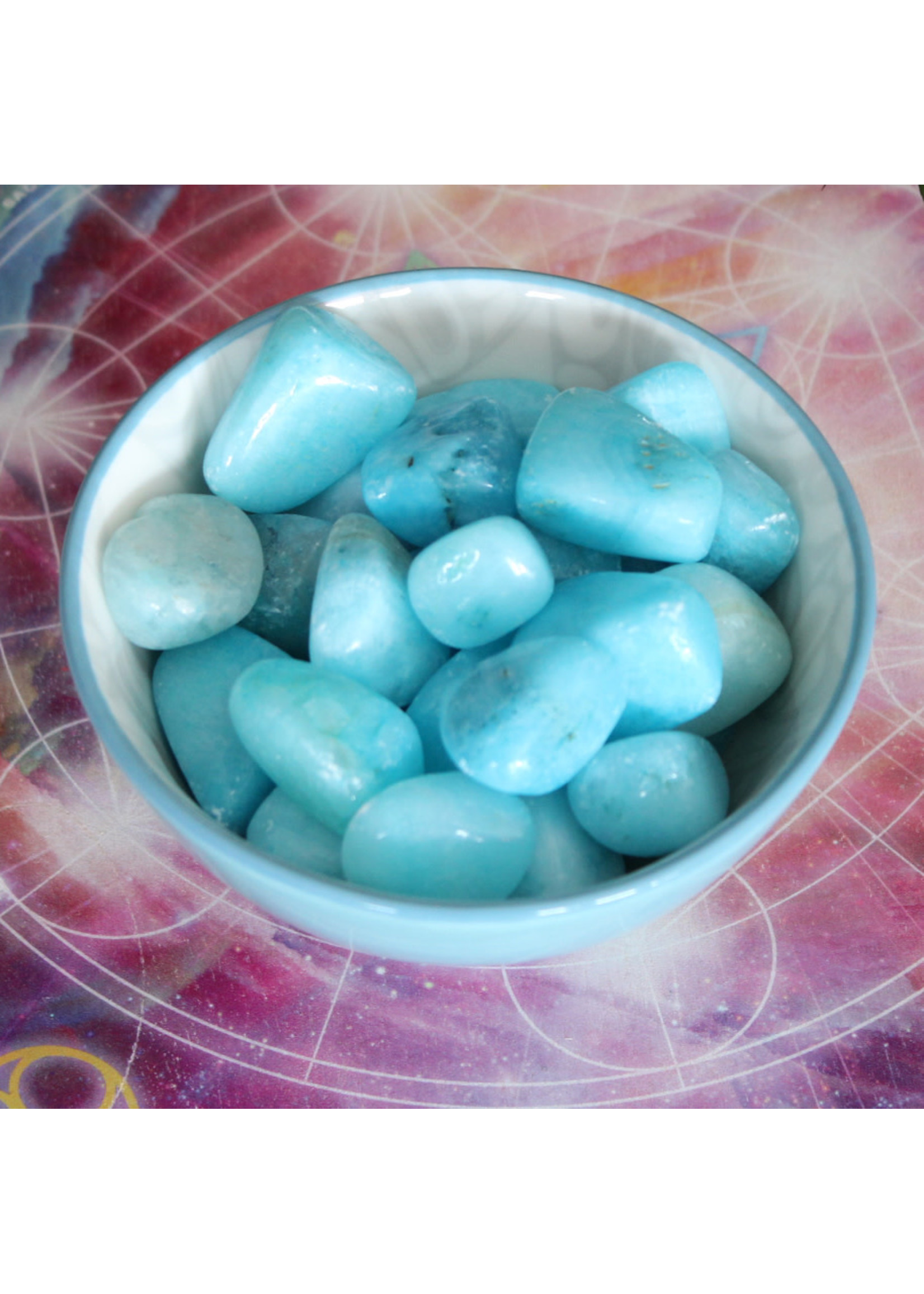 Blue Aragonite Polished for compassion and empathy