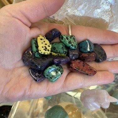 Gemstone Brown Black Crystal Brown Crystal With Black Spots Dark