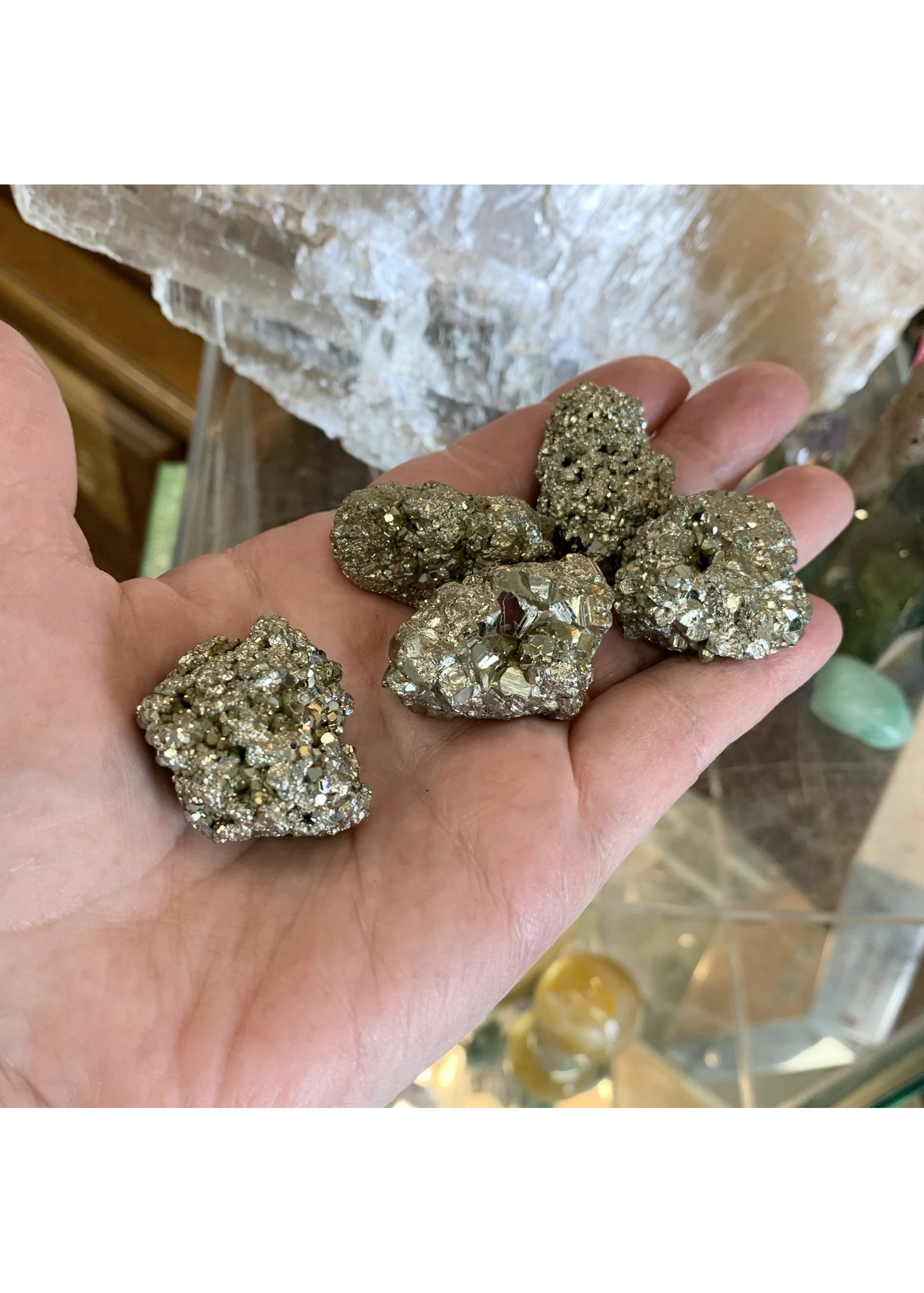 Pyrite Clusters Tumbled