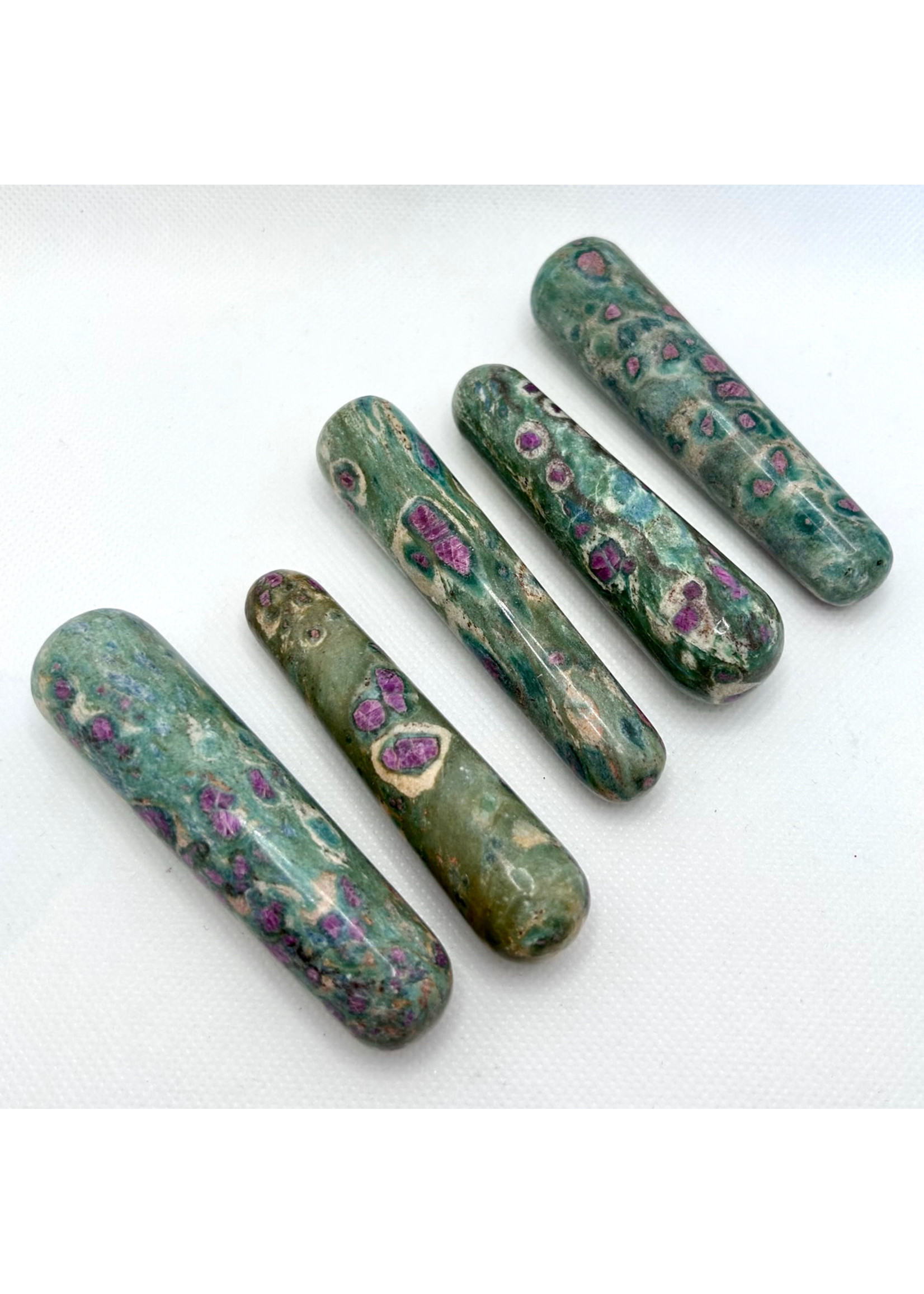 Ruby Fuchsite Wands for passion and life force energy