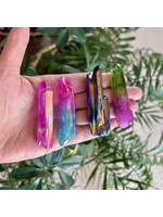 Assorted Aura Quartz Points for joy