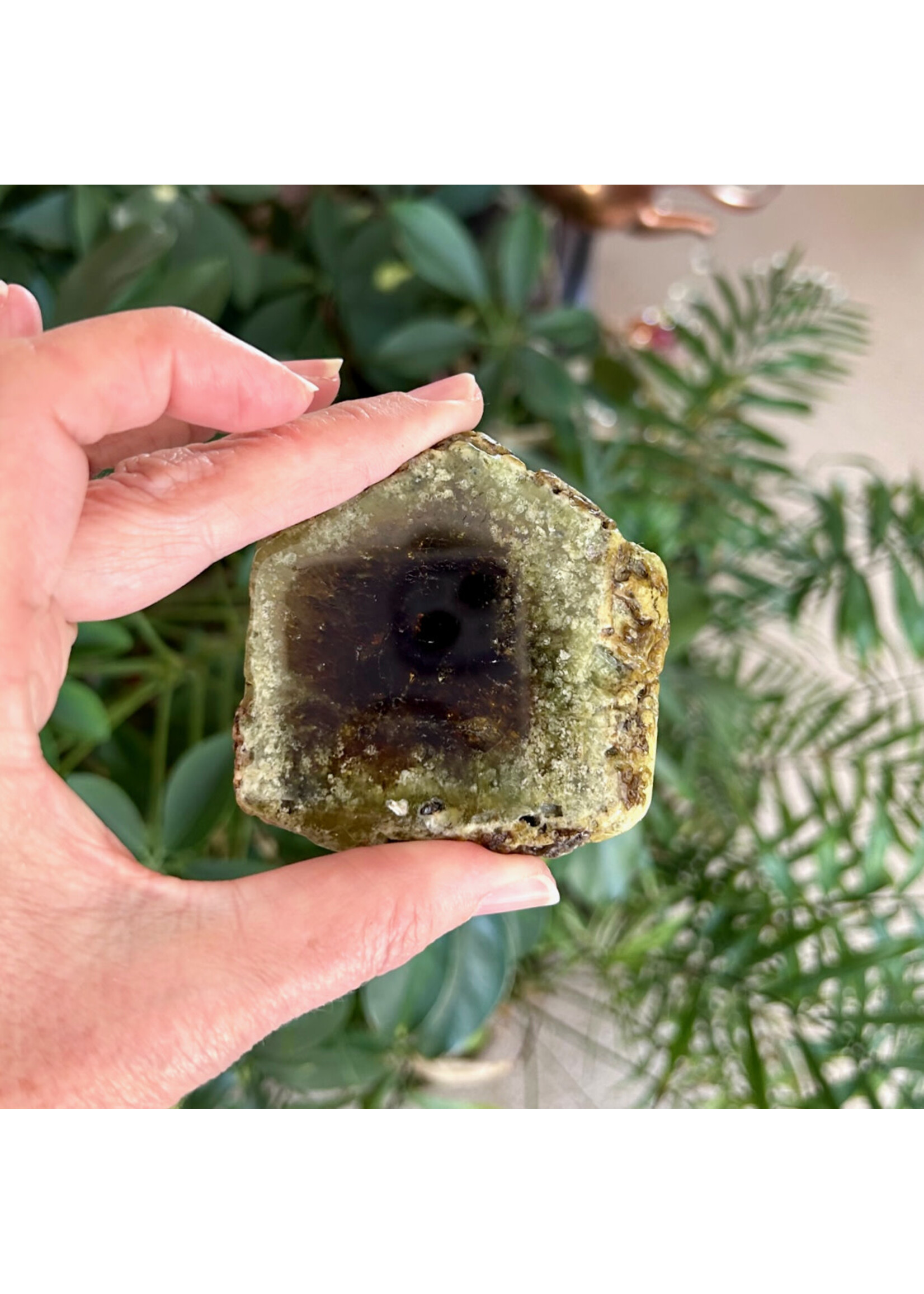 Green Garnet Slices for prosperity