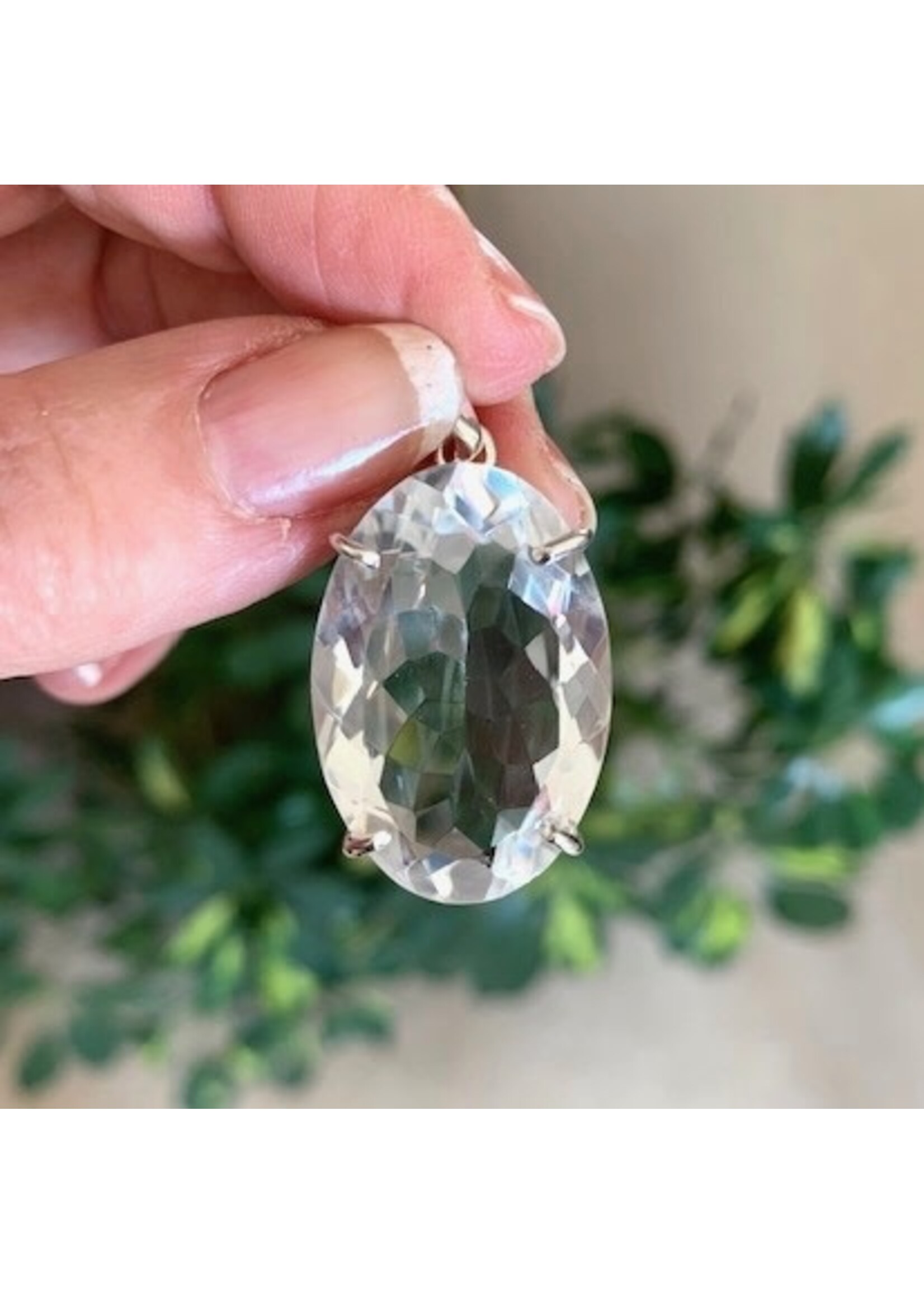 Faceted Pendants Oval