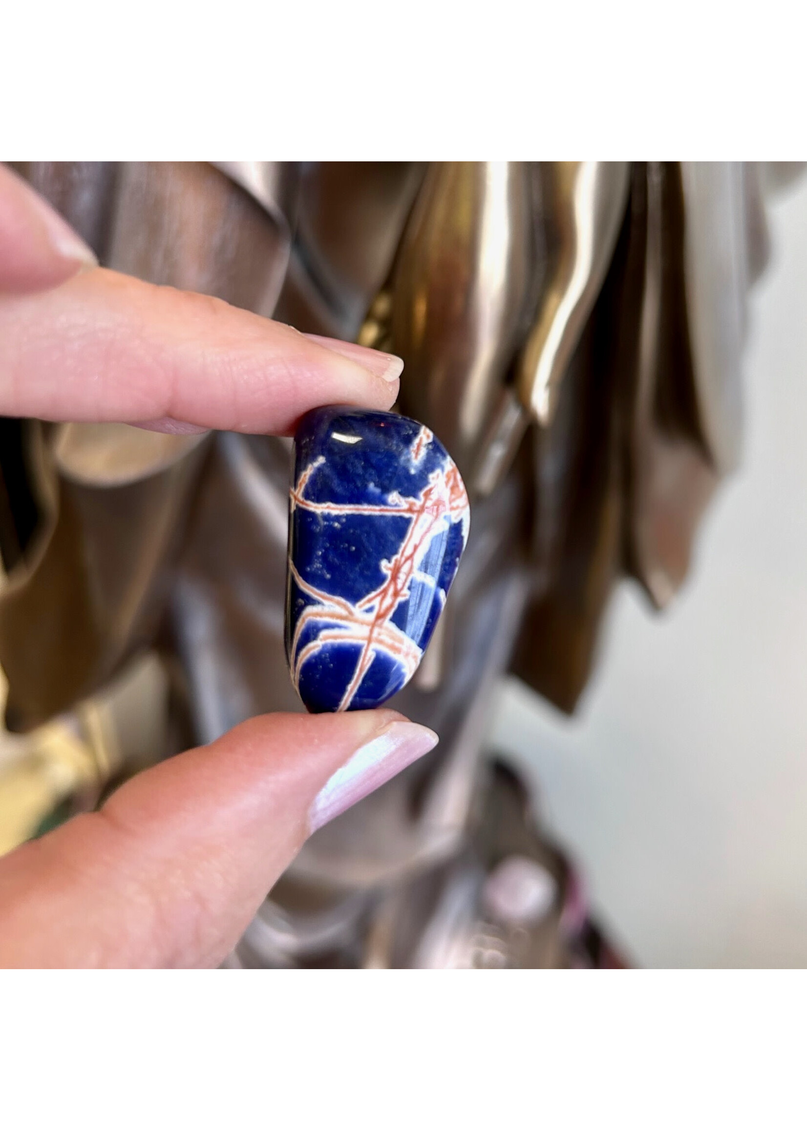 Sodalite Sunstone Tumbled for intuitive flow