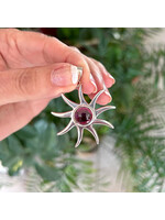 Garnet Sunburst Pendant for igniting passion