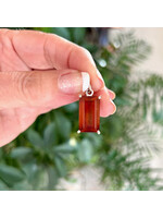 Hessonite Garnet Faceted Pendants Rectangle for mega wealth