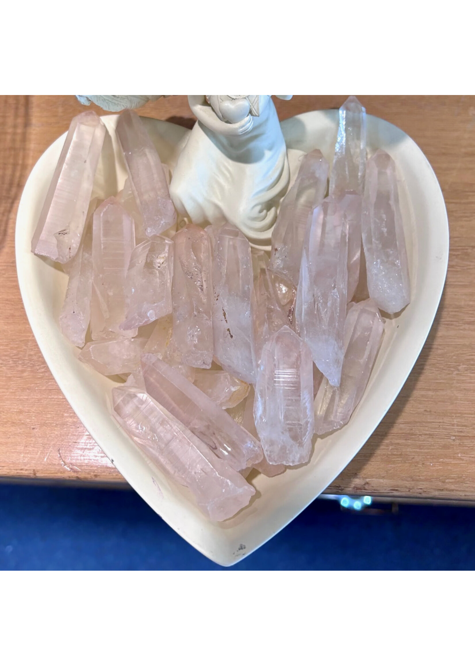 Pink Lemurian Quartz Points for dreaming into being