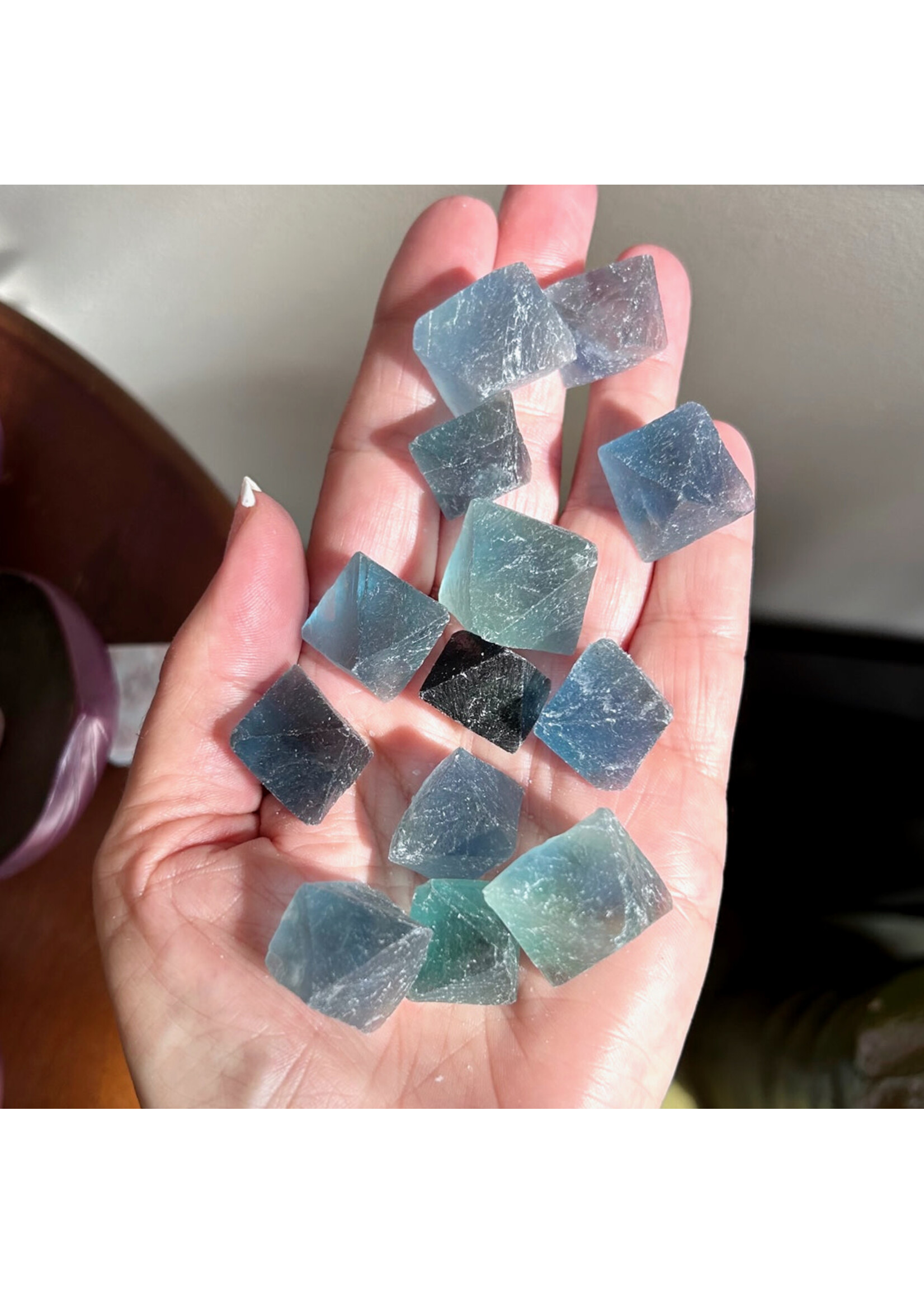 Blue Fluorite Octahedrons for guiding your soul's purpose
