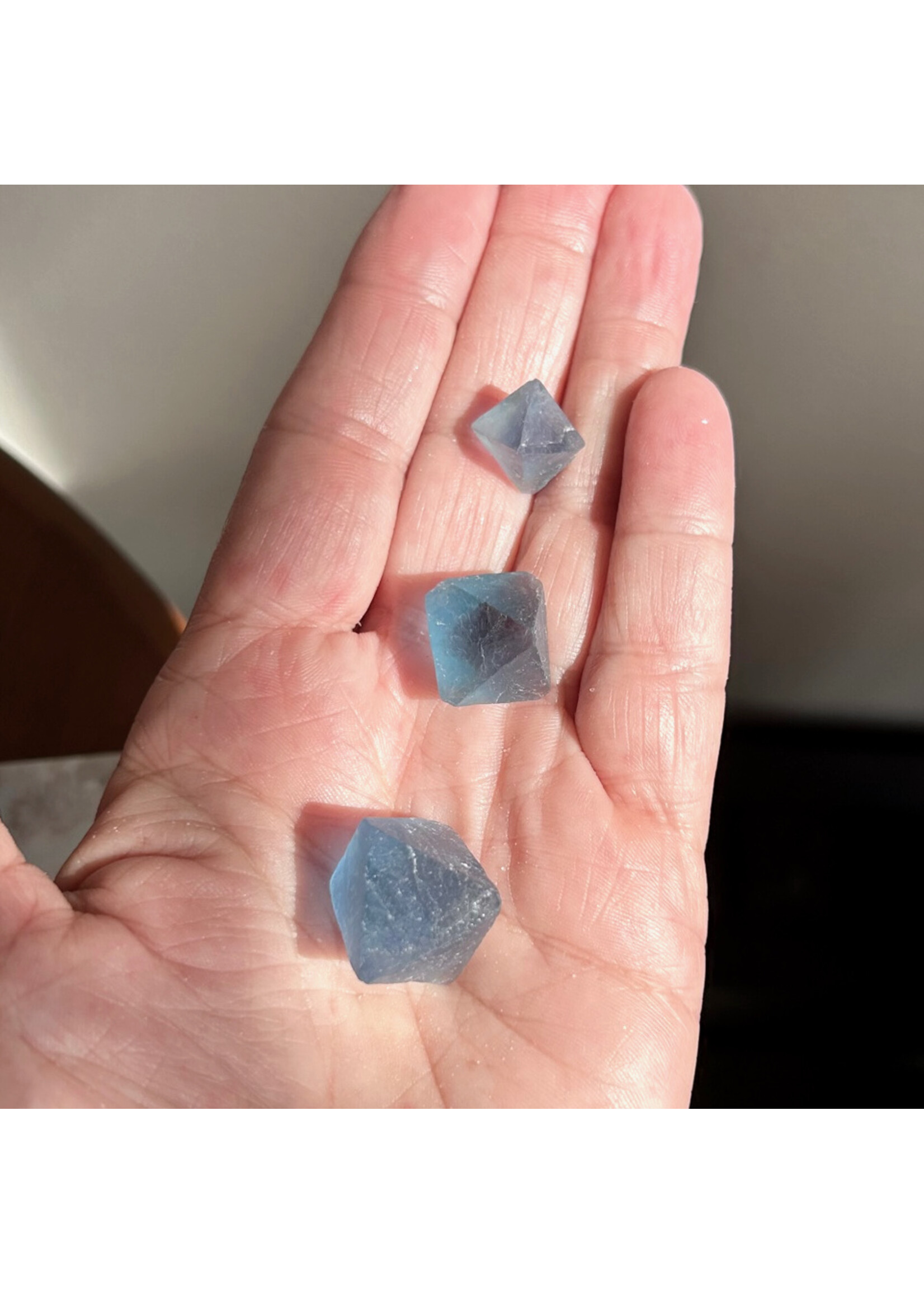 Blue Fluorite Octahedrons for guiding your soul's purpose