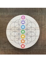 Flower of Life Chakra Grid Plate