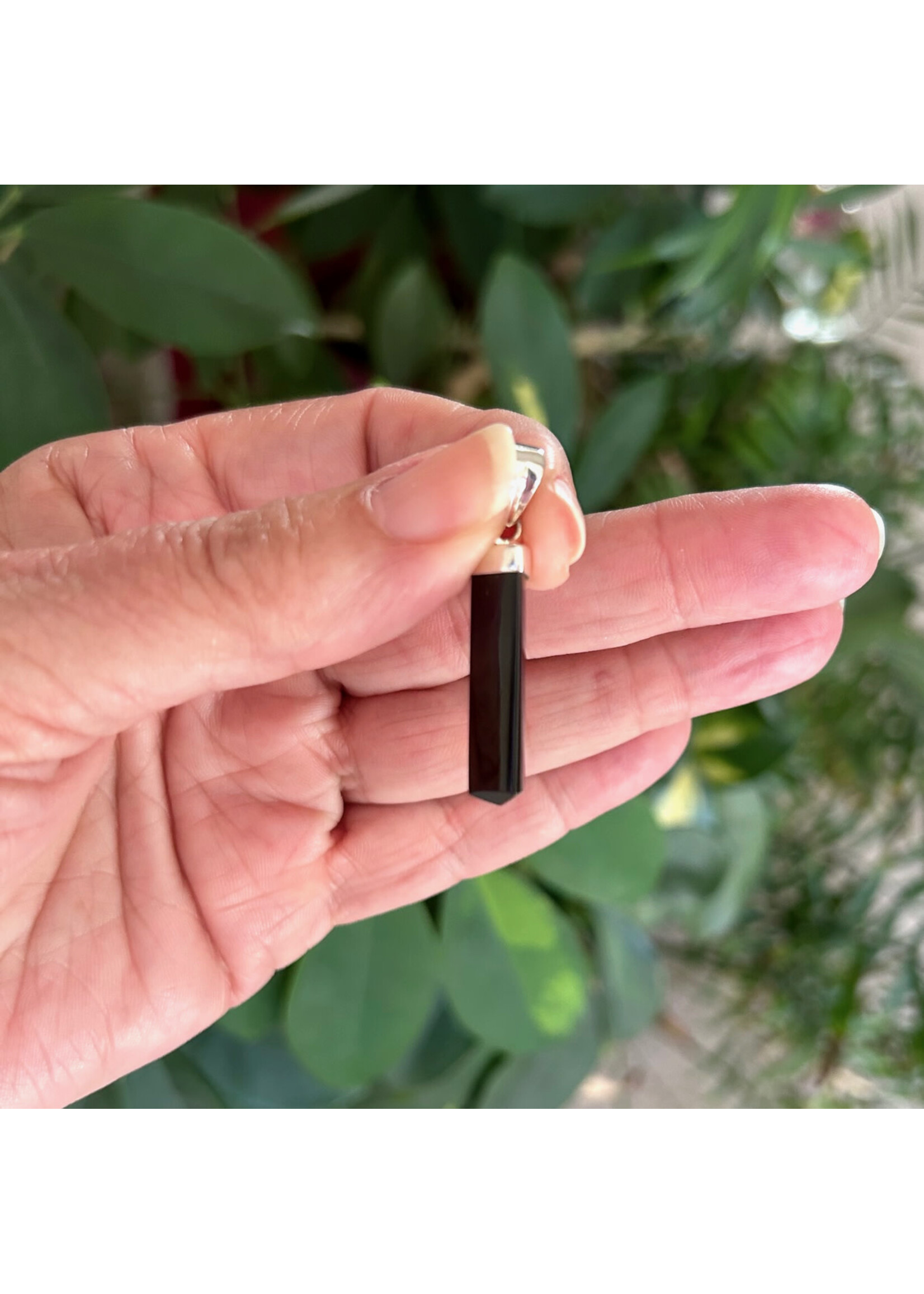 Black Tourmaline Pendants Cabochon
