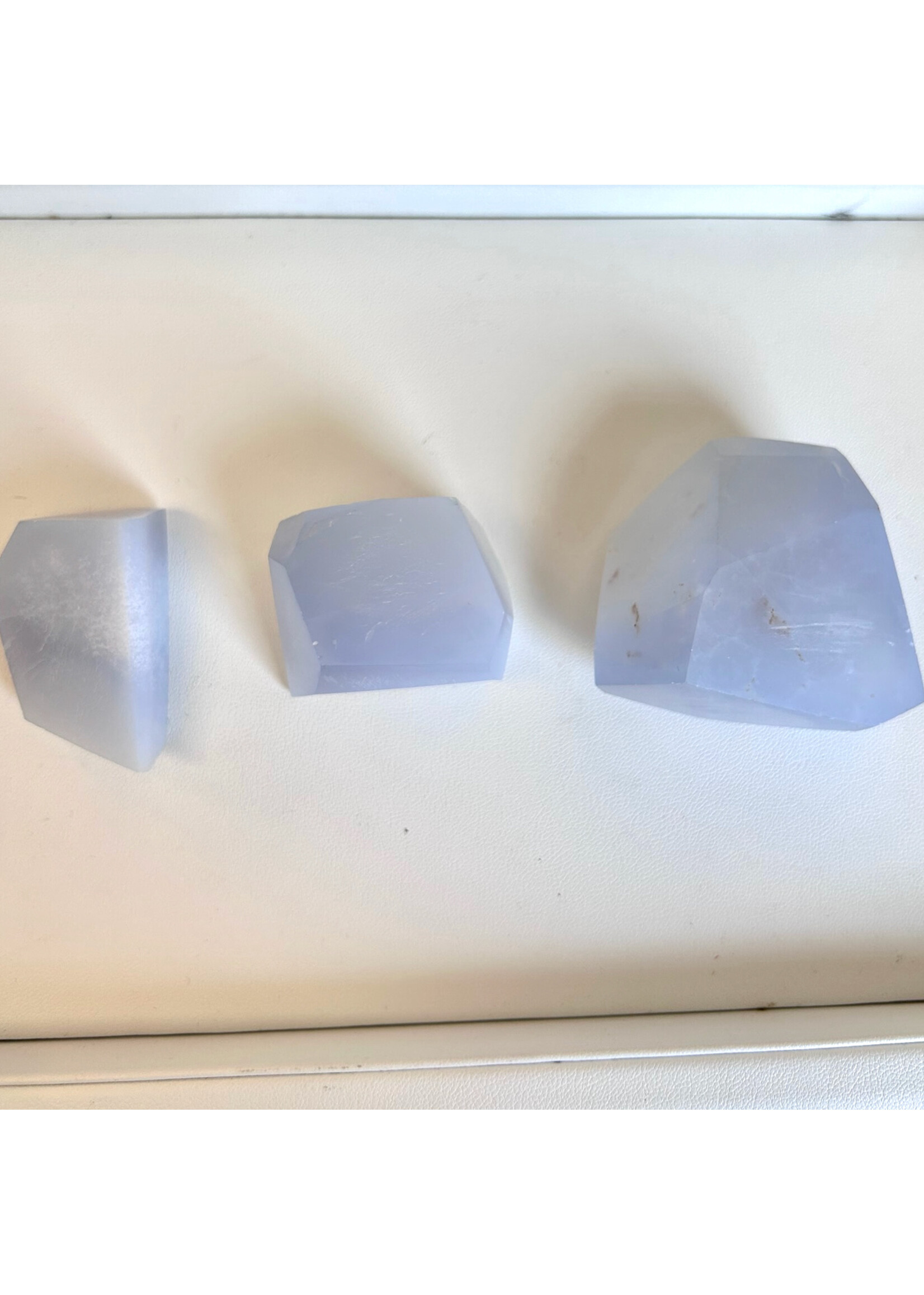 Blue Chalcedony Faceted for calm and balance