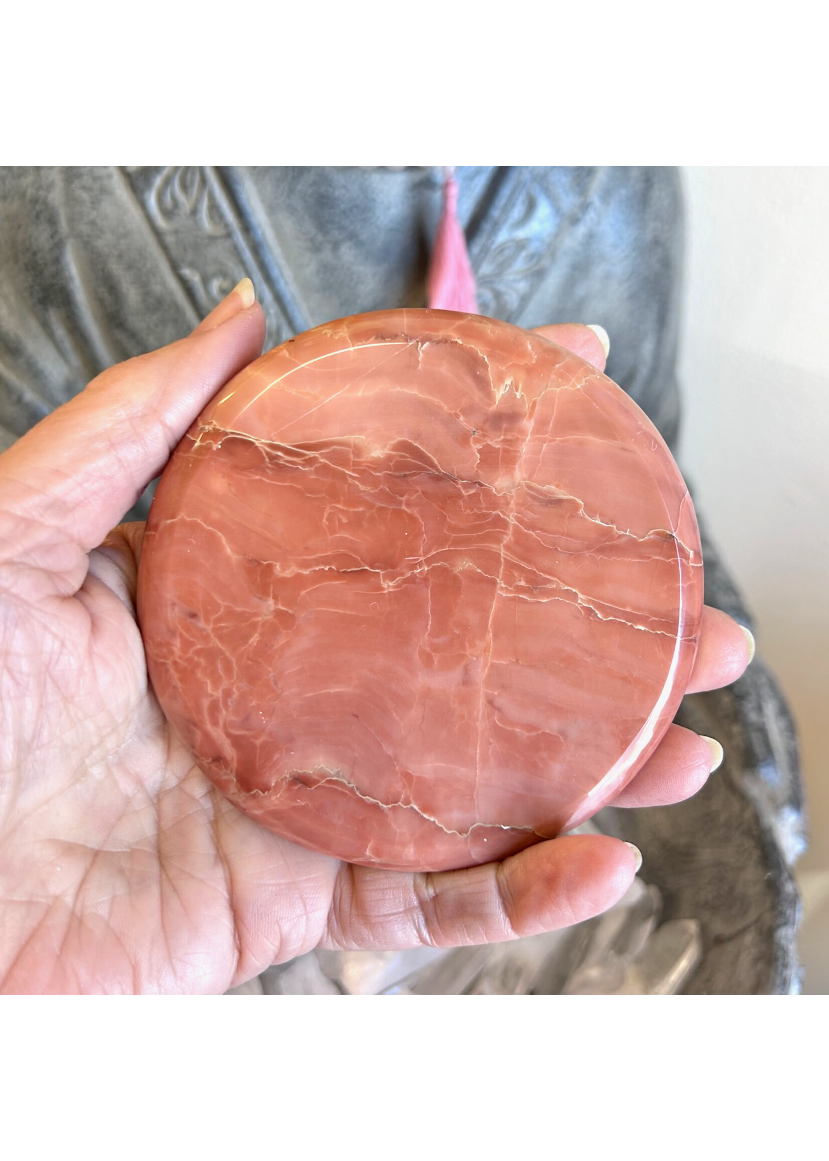 Pink Opal Charging Plate for emotional love