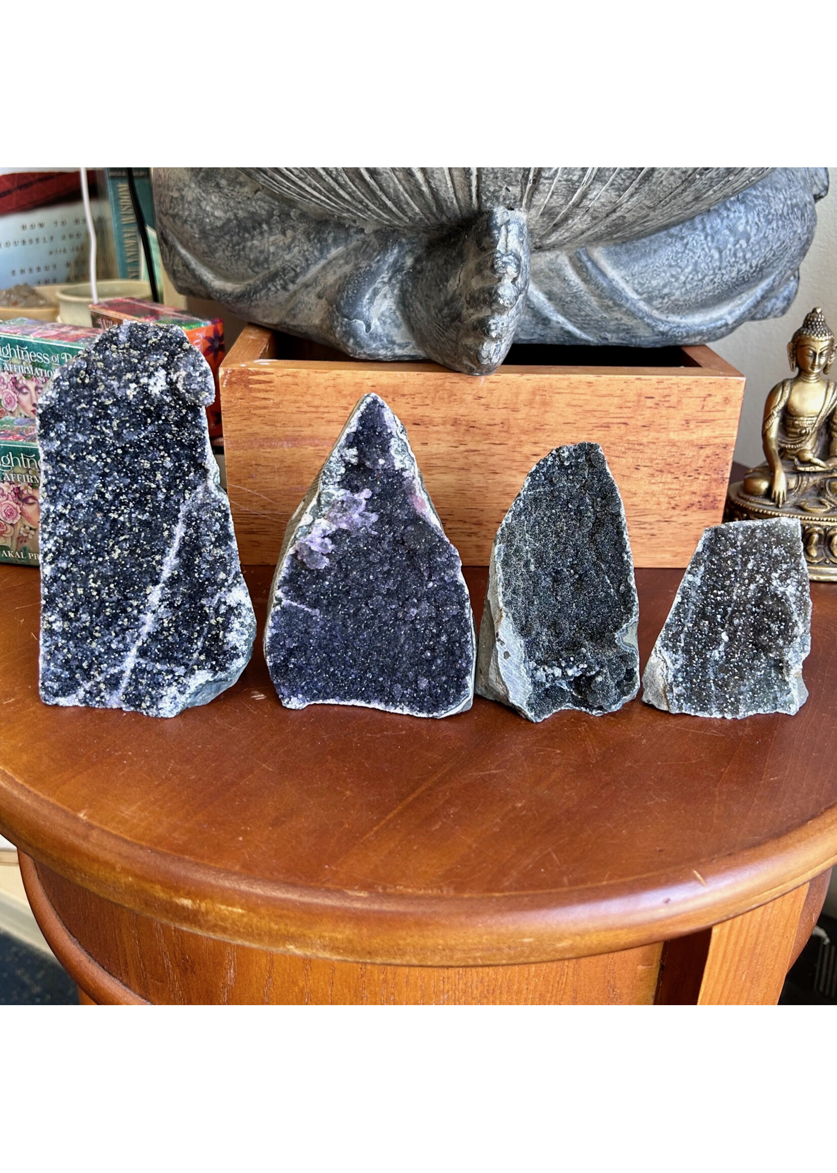Black Amethyst Clusters for spiritual connection