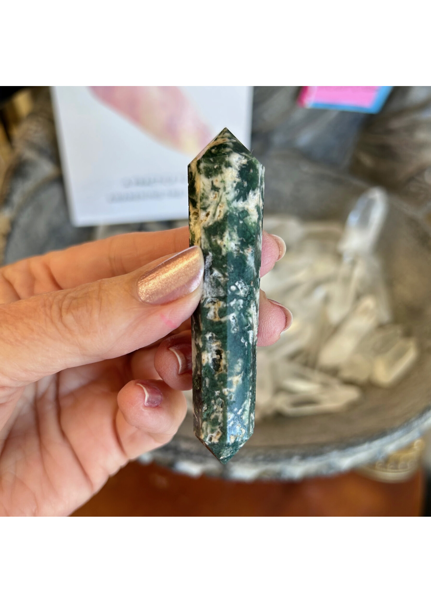 Moss Agate Vogels for Earth magic