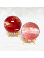 Reserved Cherry Quartz Spheres for enthusiasm