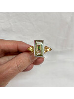 Cleopatra Rings Green Amethyst/Green Tourmaline