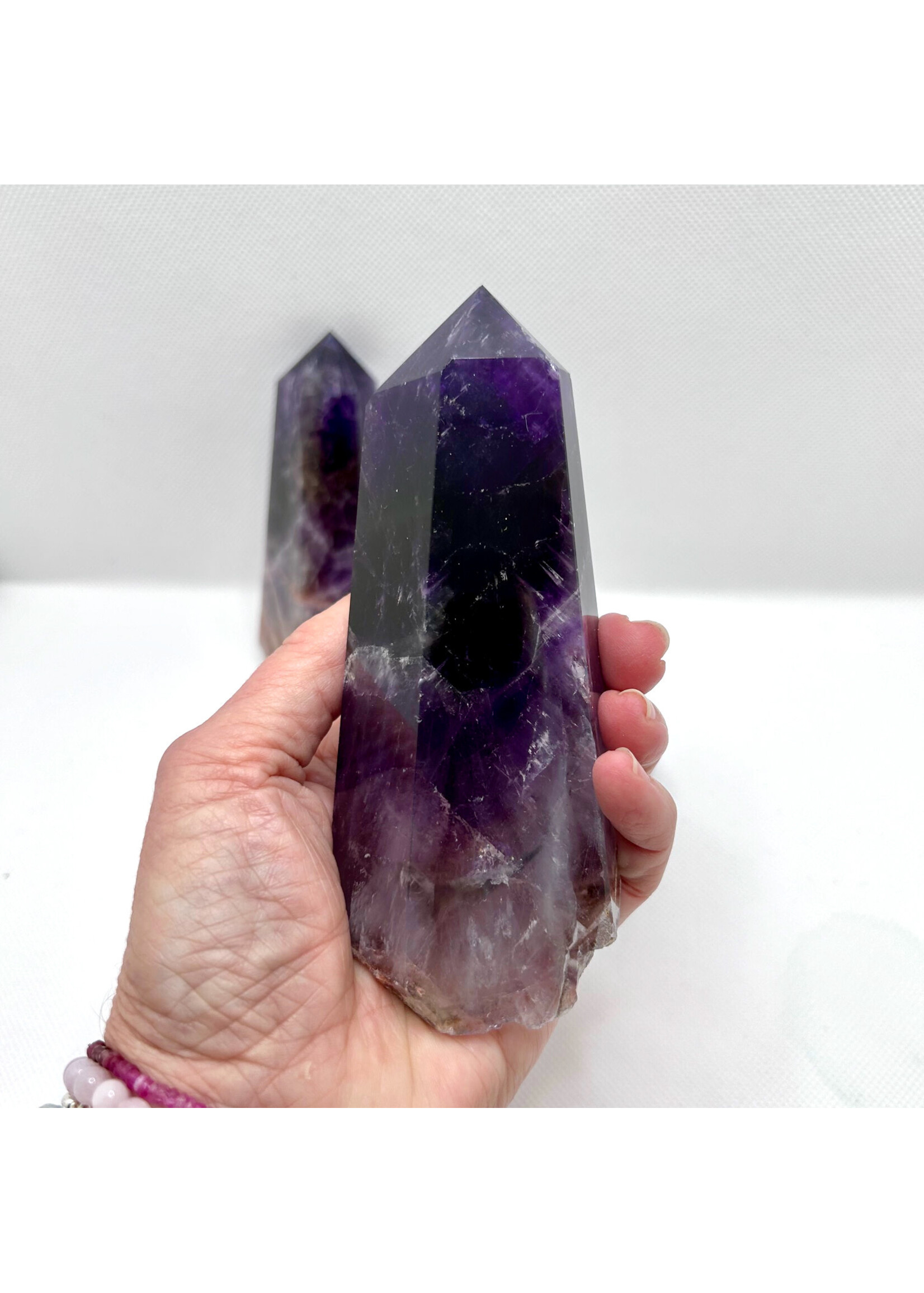 Amethyst Grade AA Points for deep inner peace