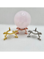 Metal Sphere Holders Ornate 3 Legs