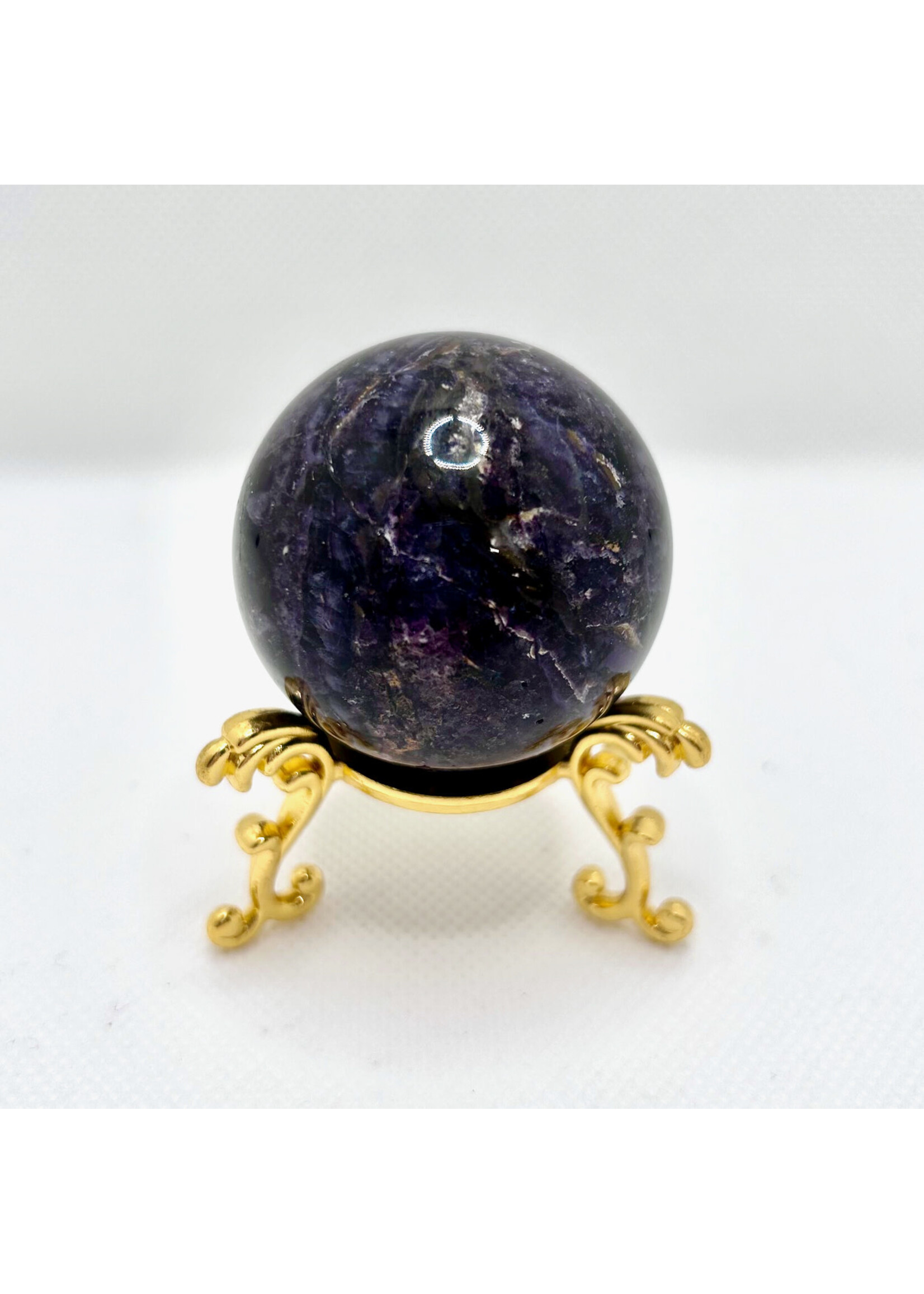 Purple Opaline Fluorite (Tiffany Stone) Spheres for passion and desire