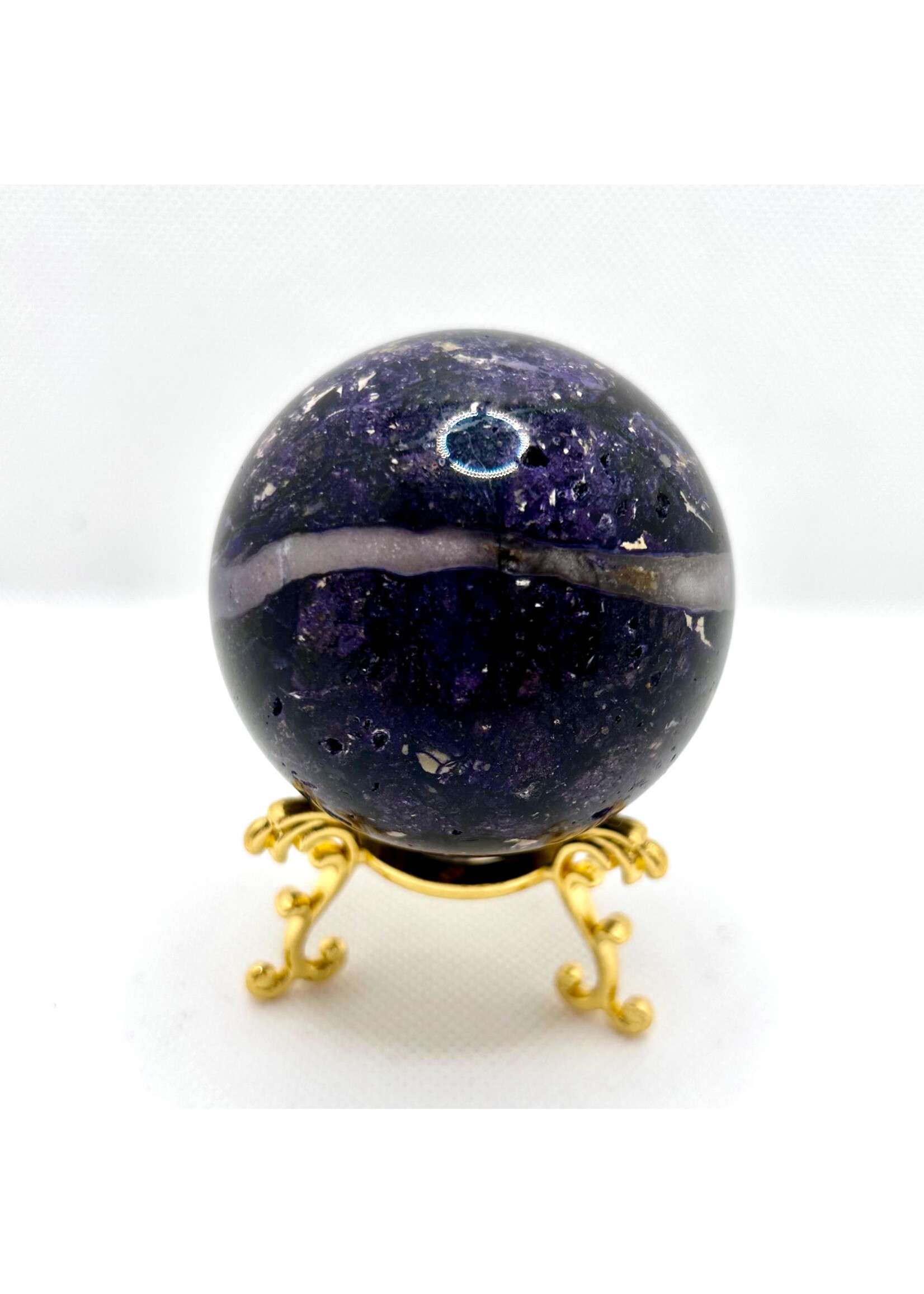 Purple Opaline Fluorite (Tiffany Stone) Spheres for passion and desire