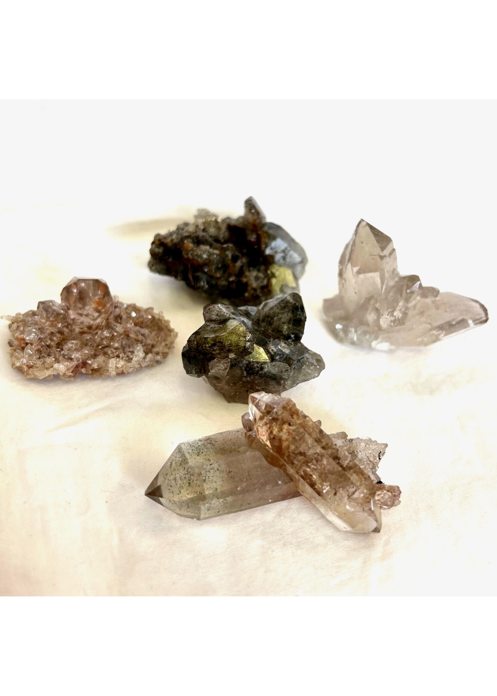 Smoky Quartz Sparkly Clusters for support