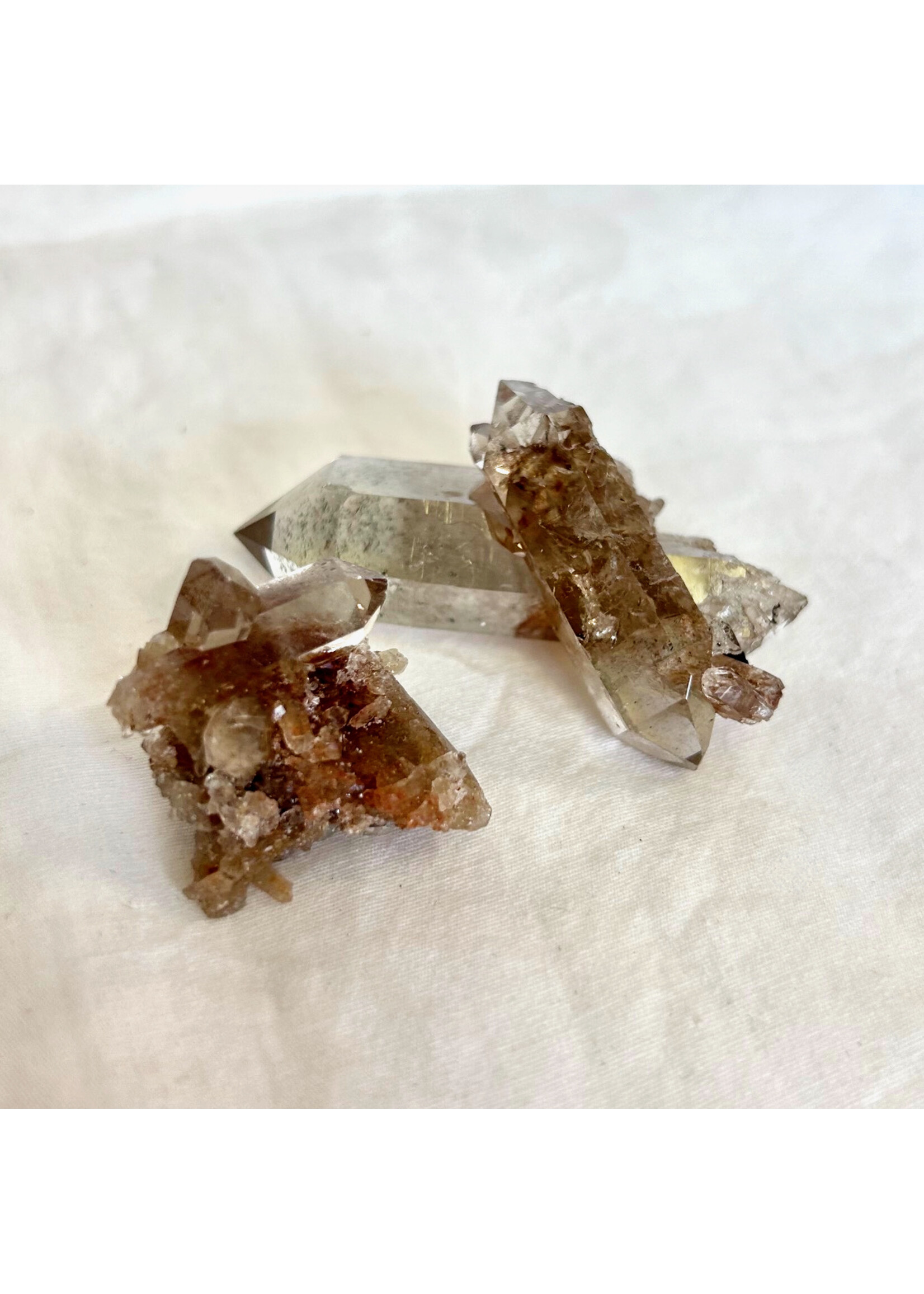 Smoky Quartz Sparkly Clusters for support