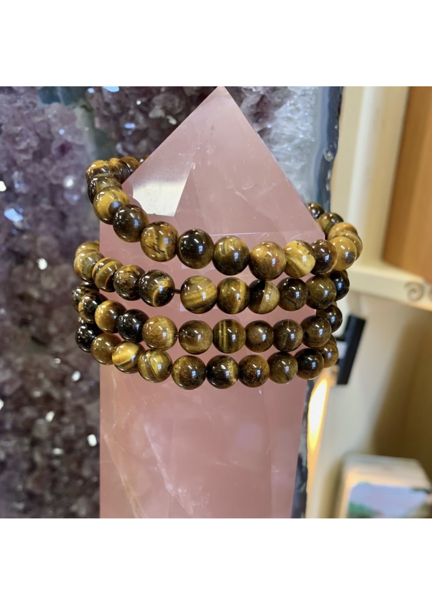 Crystal Bracelet - Tiger Eye 8 mm