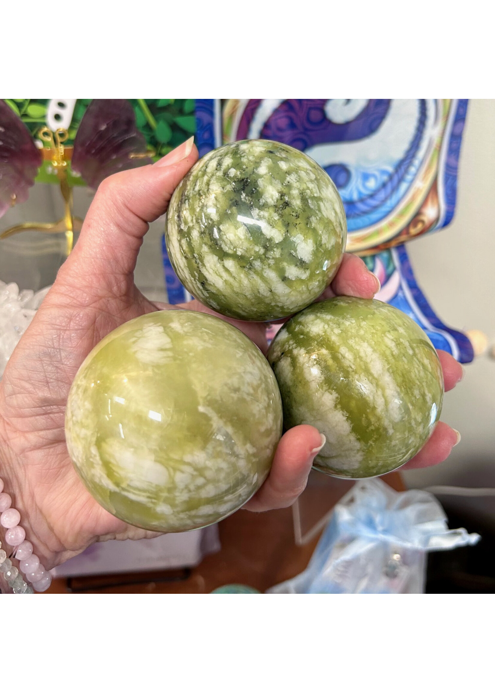 Jade Spheres for abundance