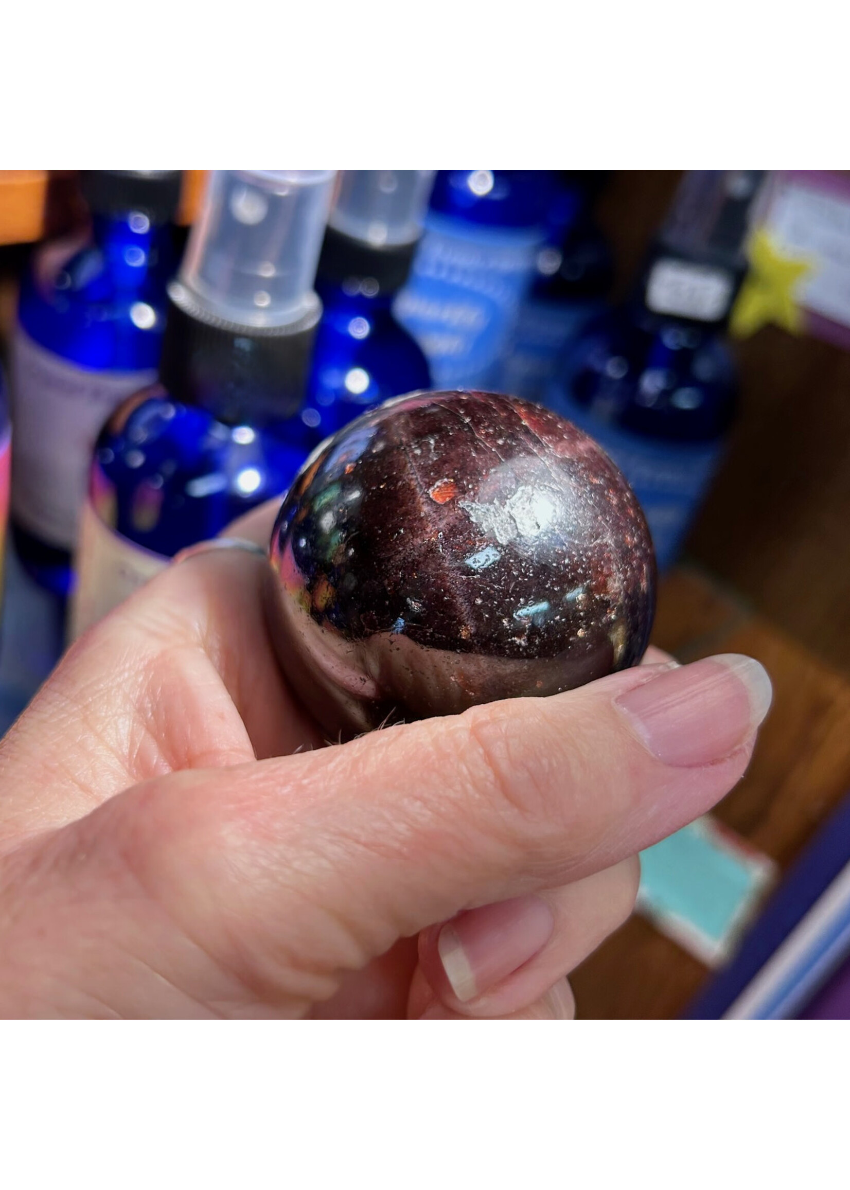 Star Garnet Spheres for passion, wisdom, balance