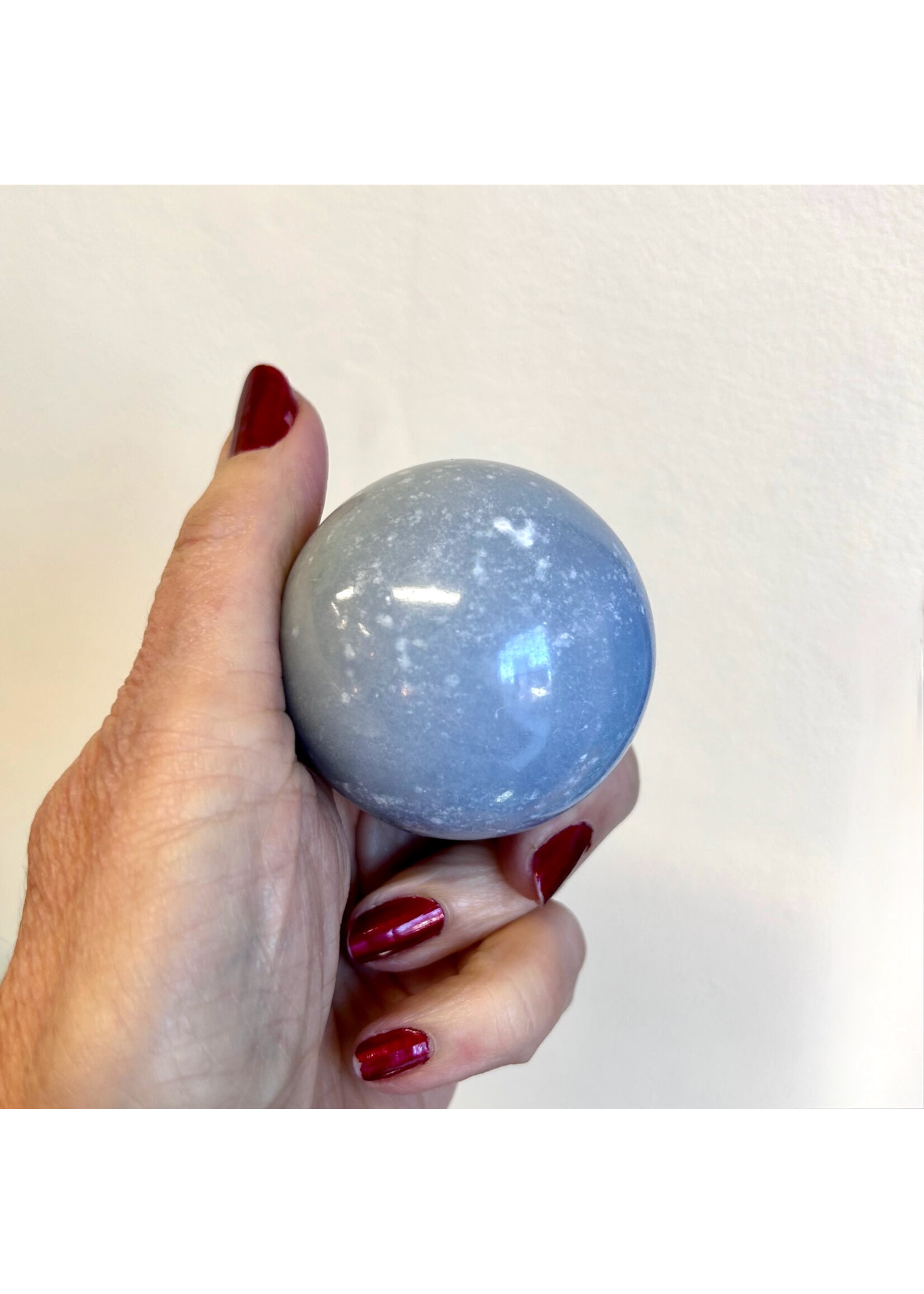 Angelite Spheres for Wholeness in Healing