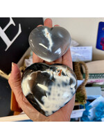 Orca Agate Hearts for calming and soothing