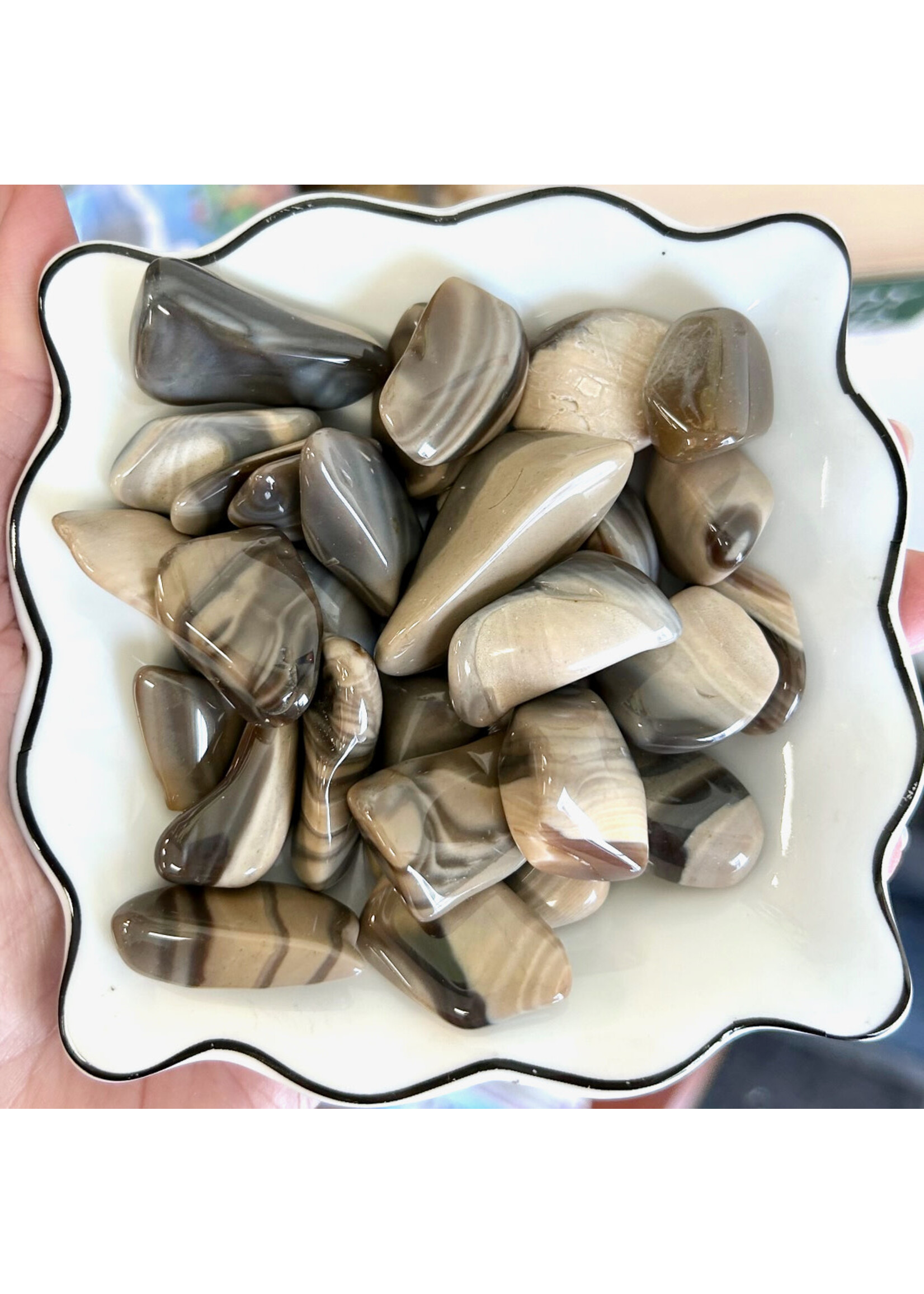 Flint - Softly Striped Tumbled