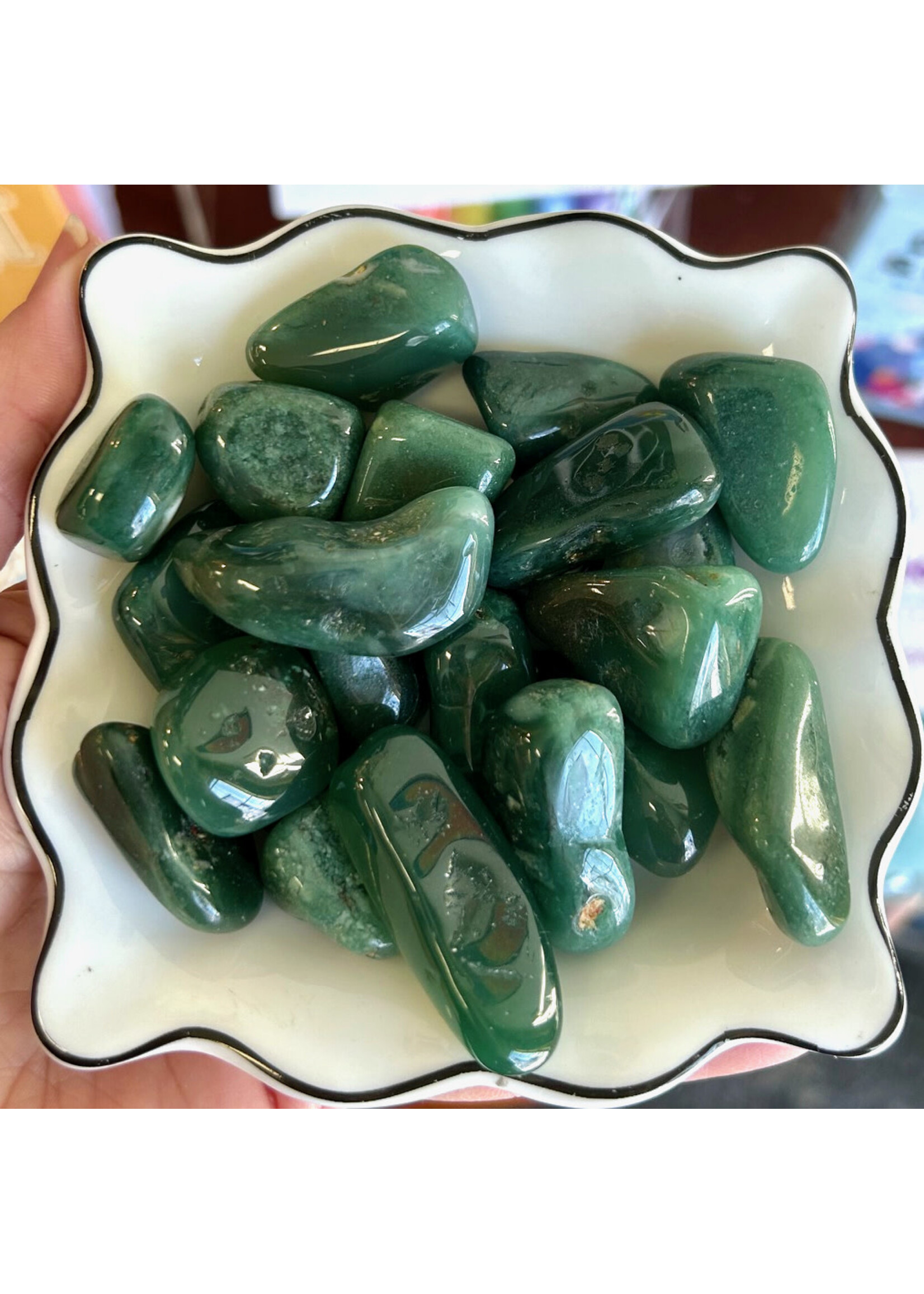 Lush Forest Mtorolite Green Chalcedony Pocket Stones