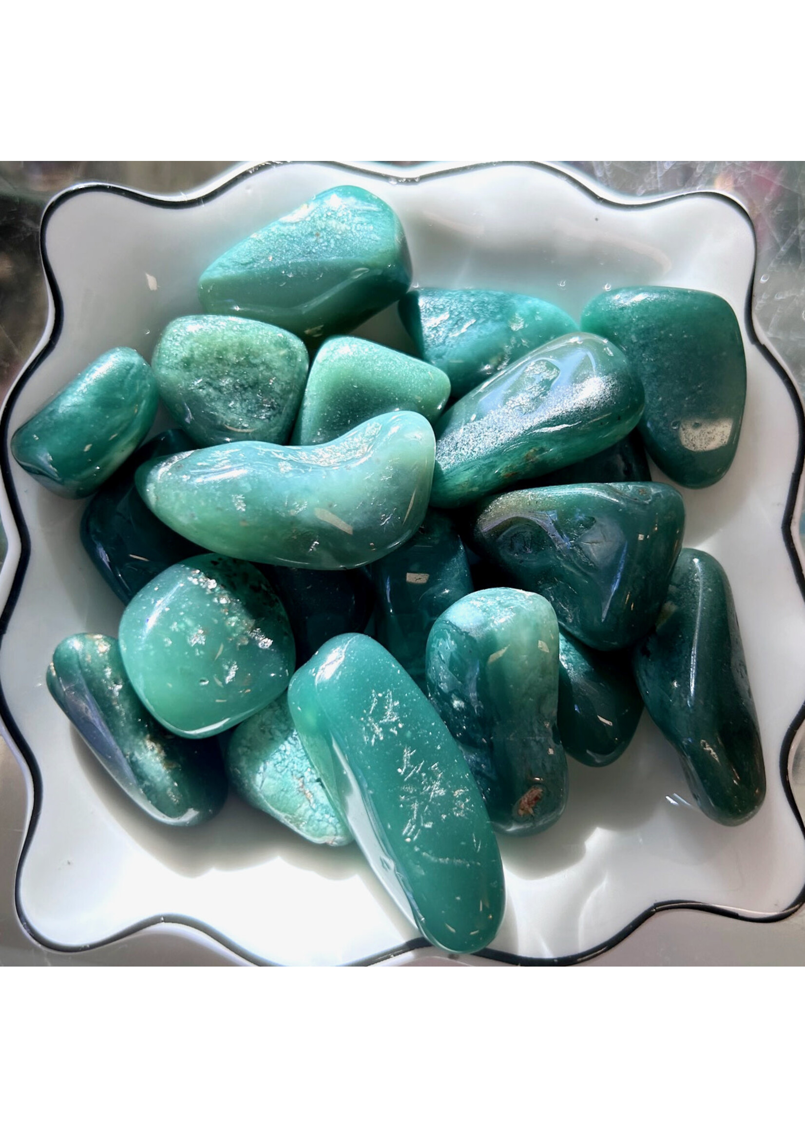 Lush Forest Mtorolite Green Chalcedony Pocket Stones