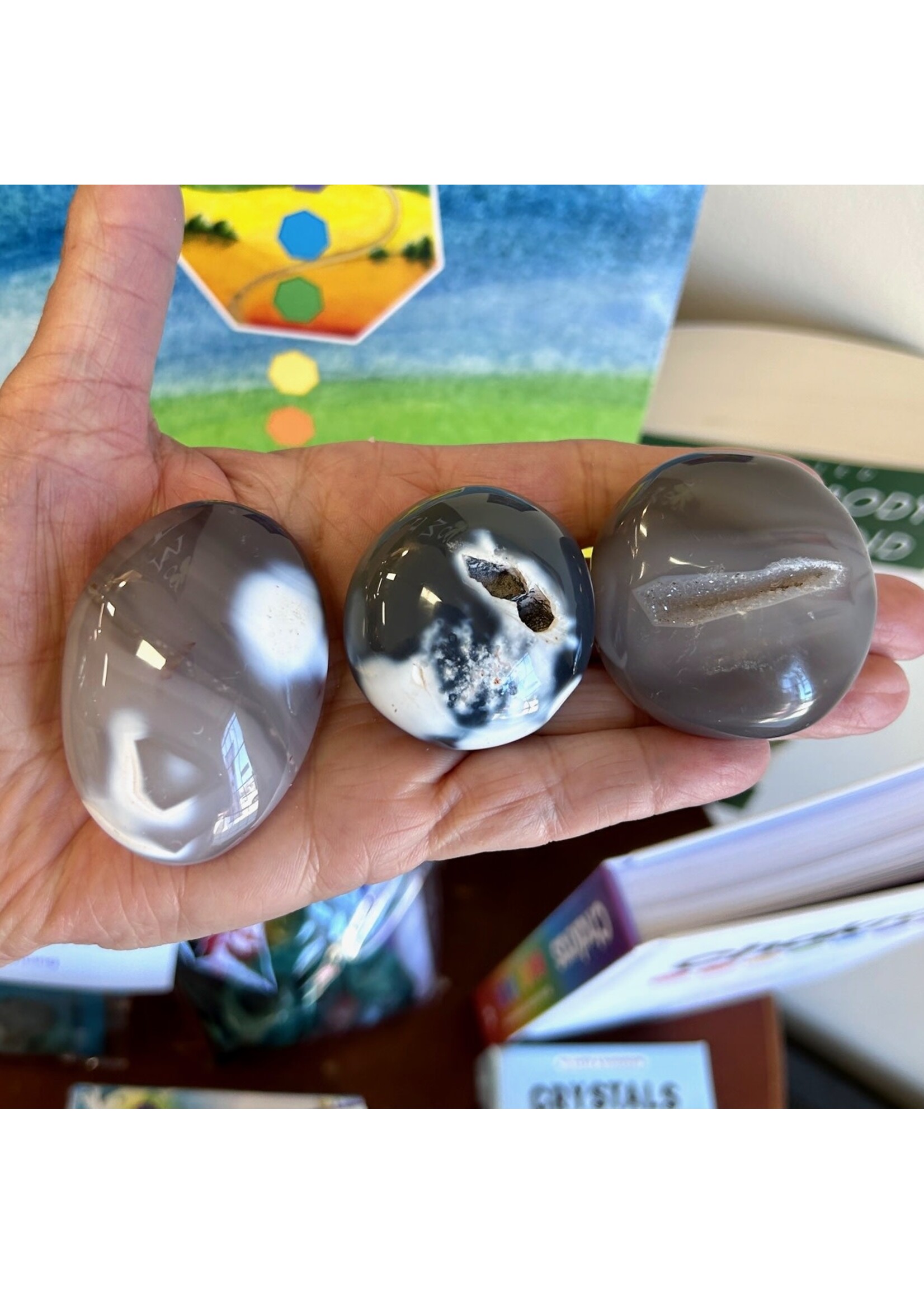 Out of the Mist Orca Agate Touchstones