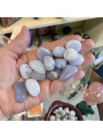 Calm Water Blue Lace Agate Tumbled Orphan