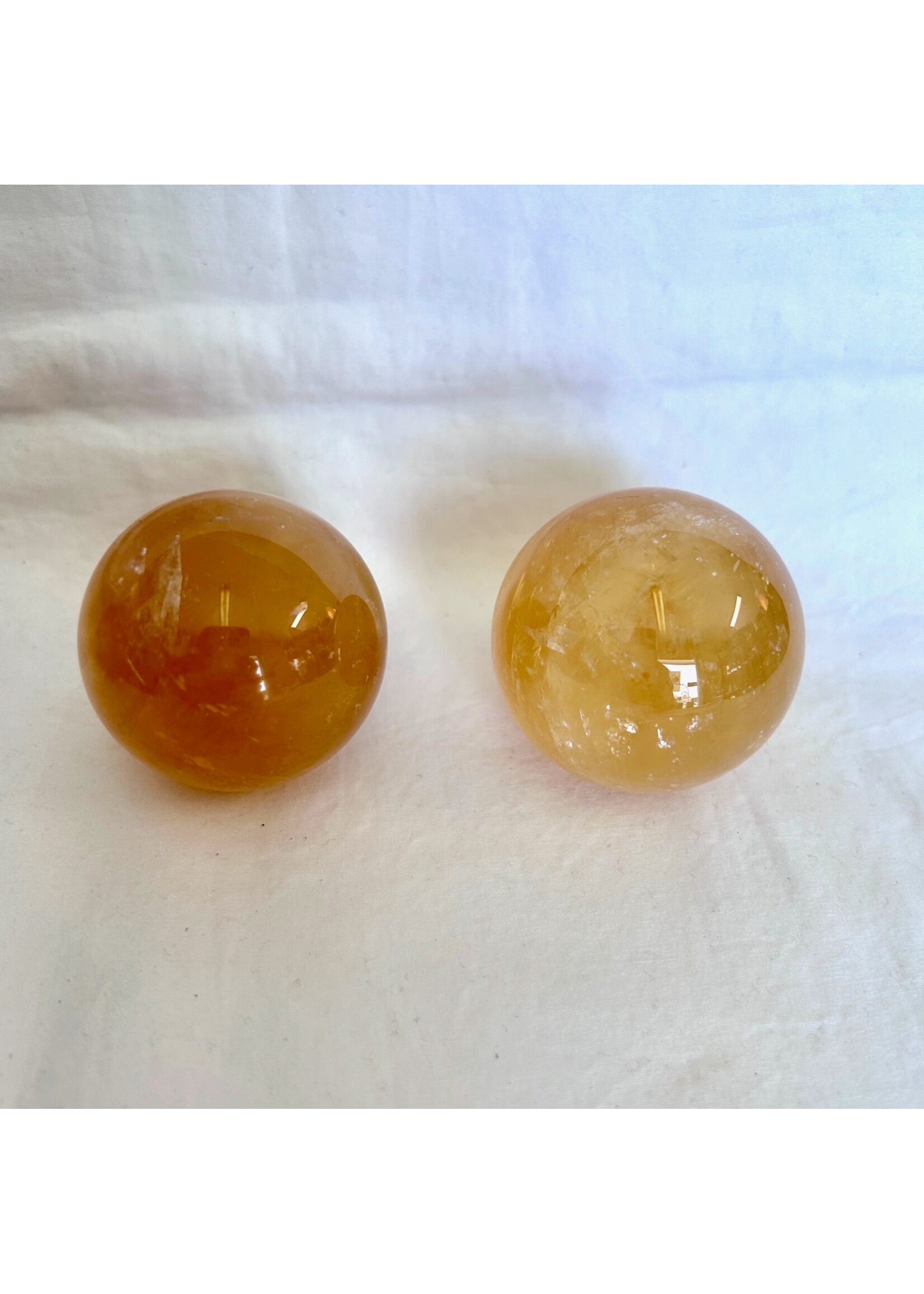 Golden Sun Honey Calcite Spheres