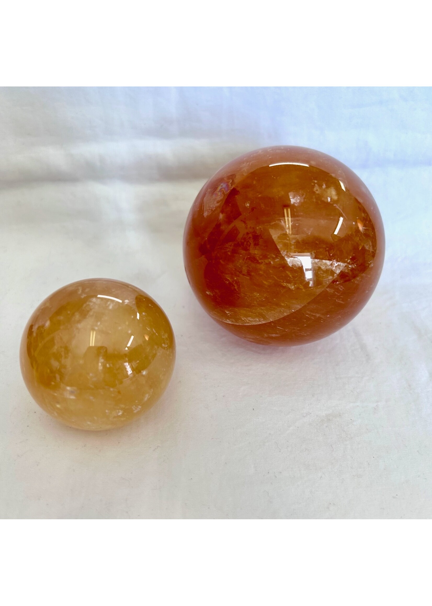 Golden Sun Honey Calcite Spheres