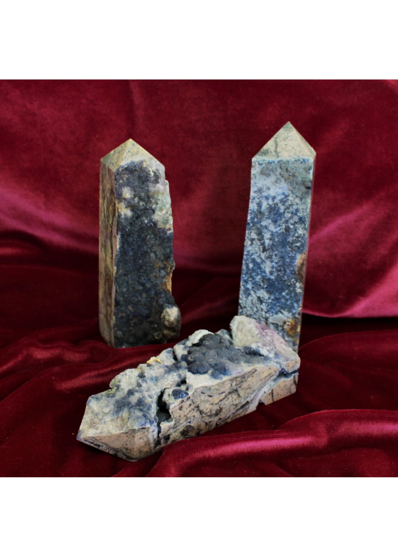 Blueberry Fluorite Obelisks (rare)