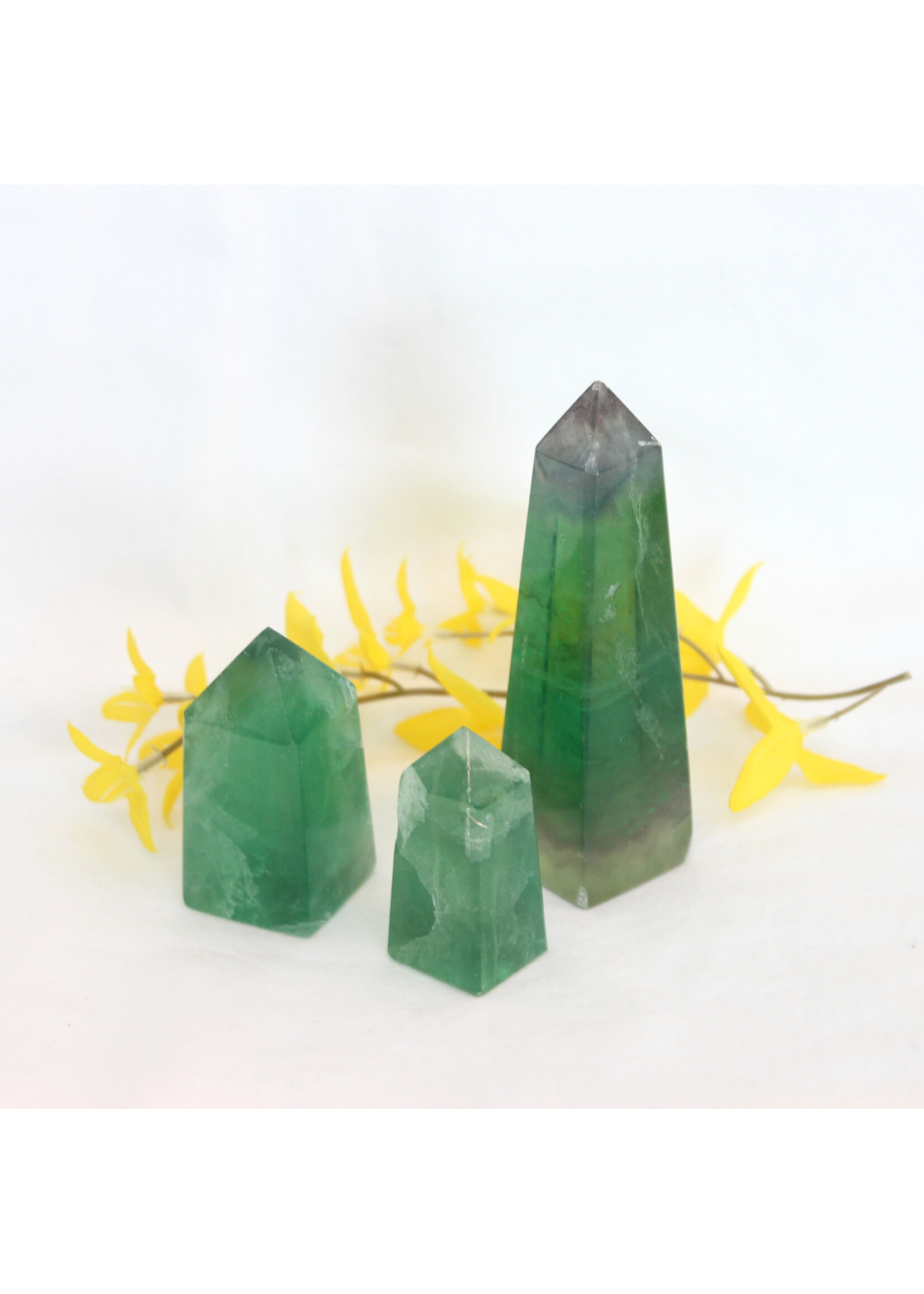 Green Oasis Fluorite Obelisks