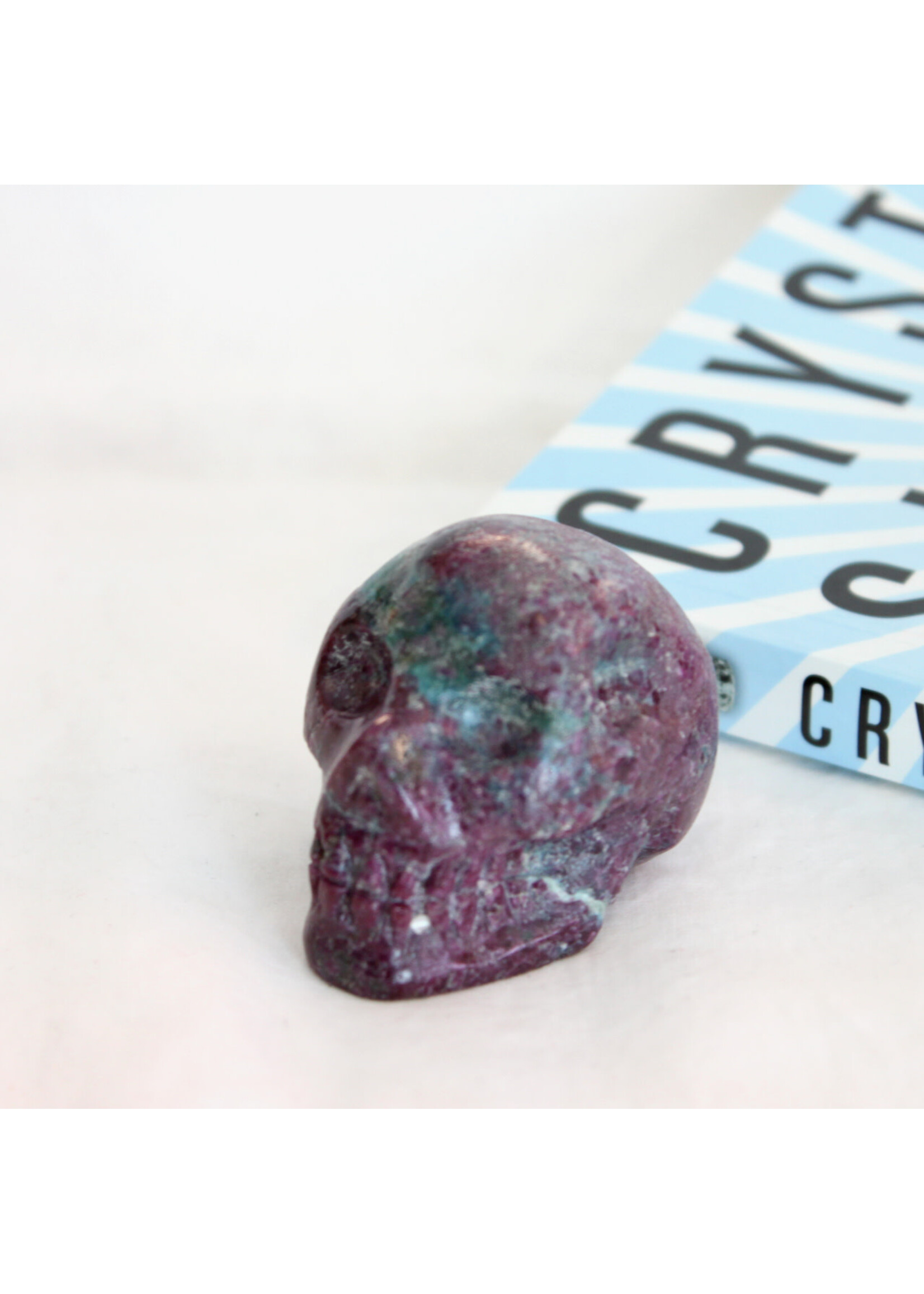 Ancient Guidance Ruby, Kyanite, Apatite Skulls