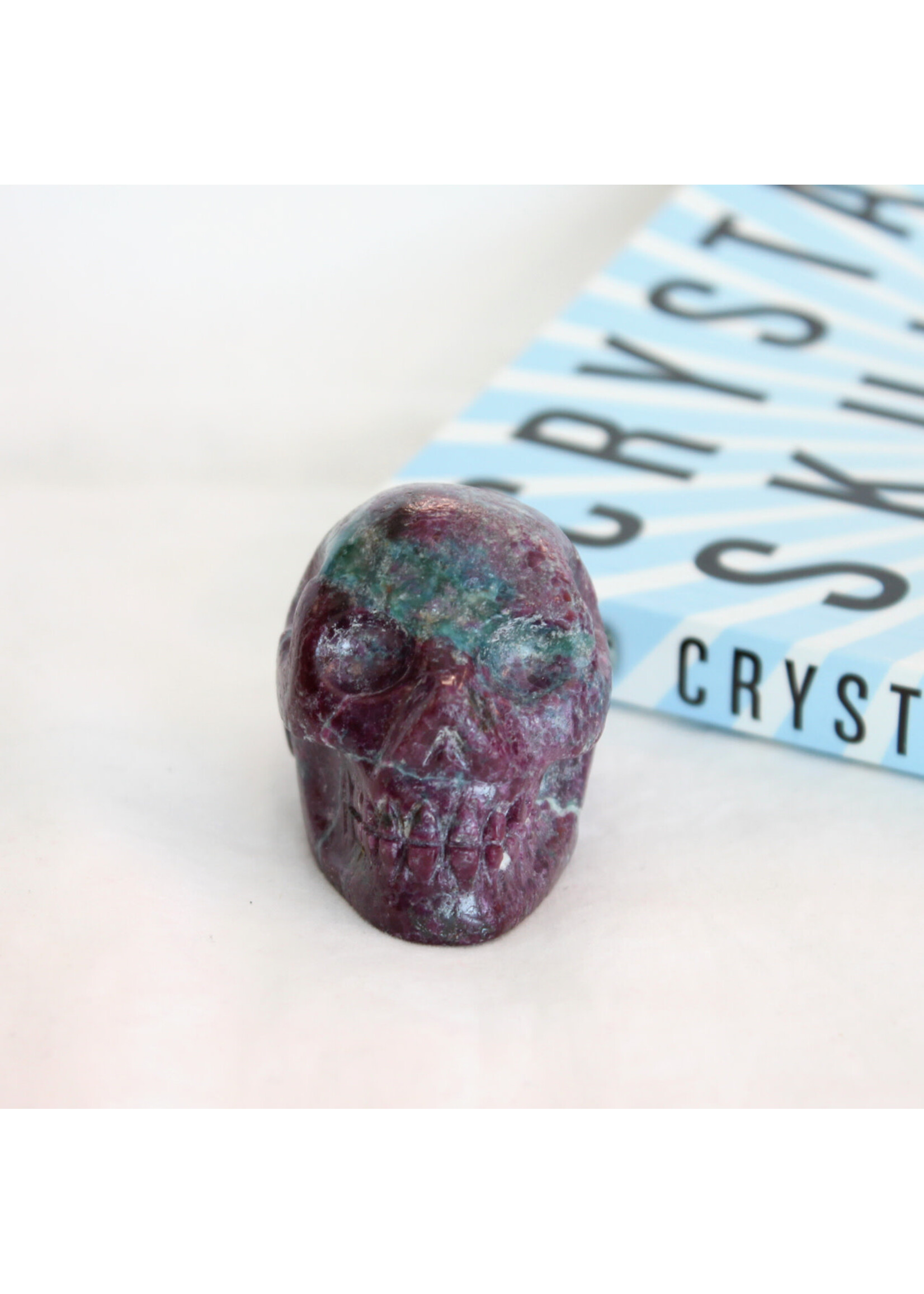 Ancient Guidance Ruby, Kyanite, Apatite Skulls
