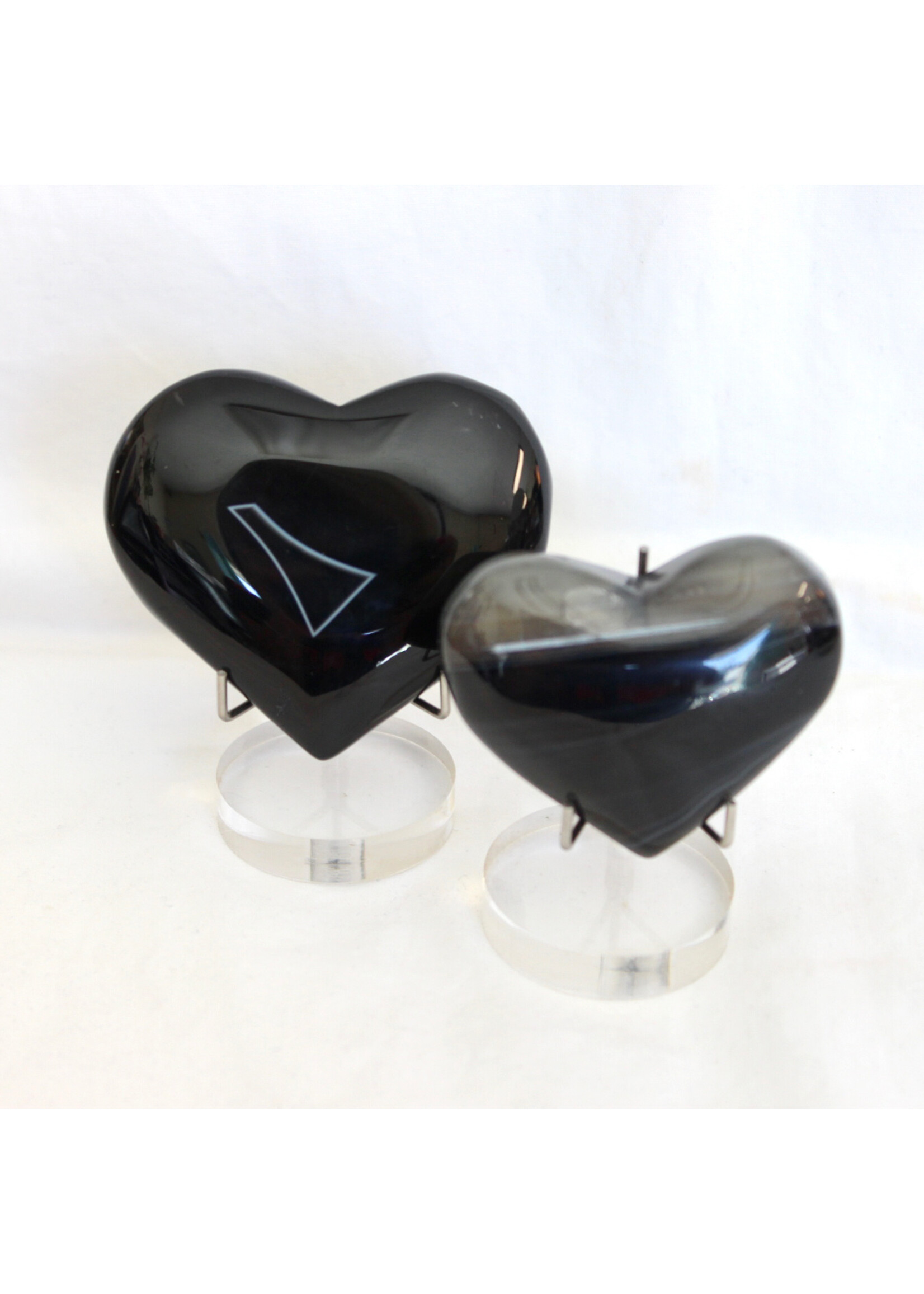 Black Onyx Hearts for Personal Strength