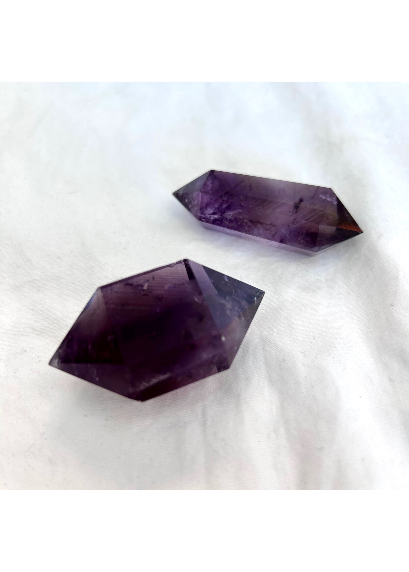 Purple Illusion Smoky Amethyst Grade AA Double Terminated Wands