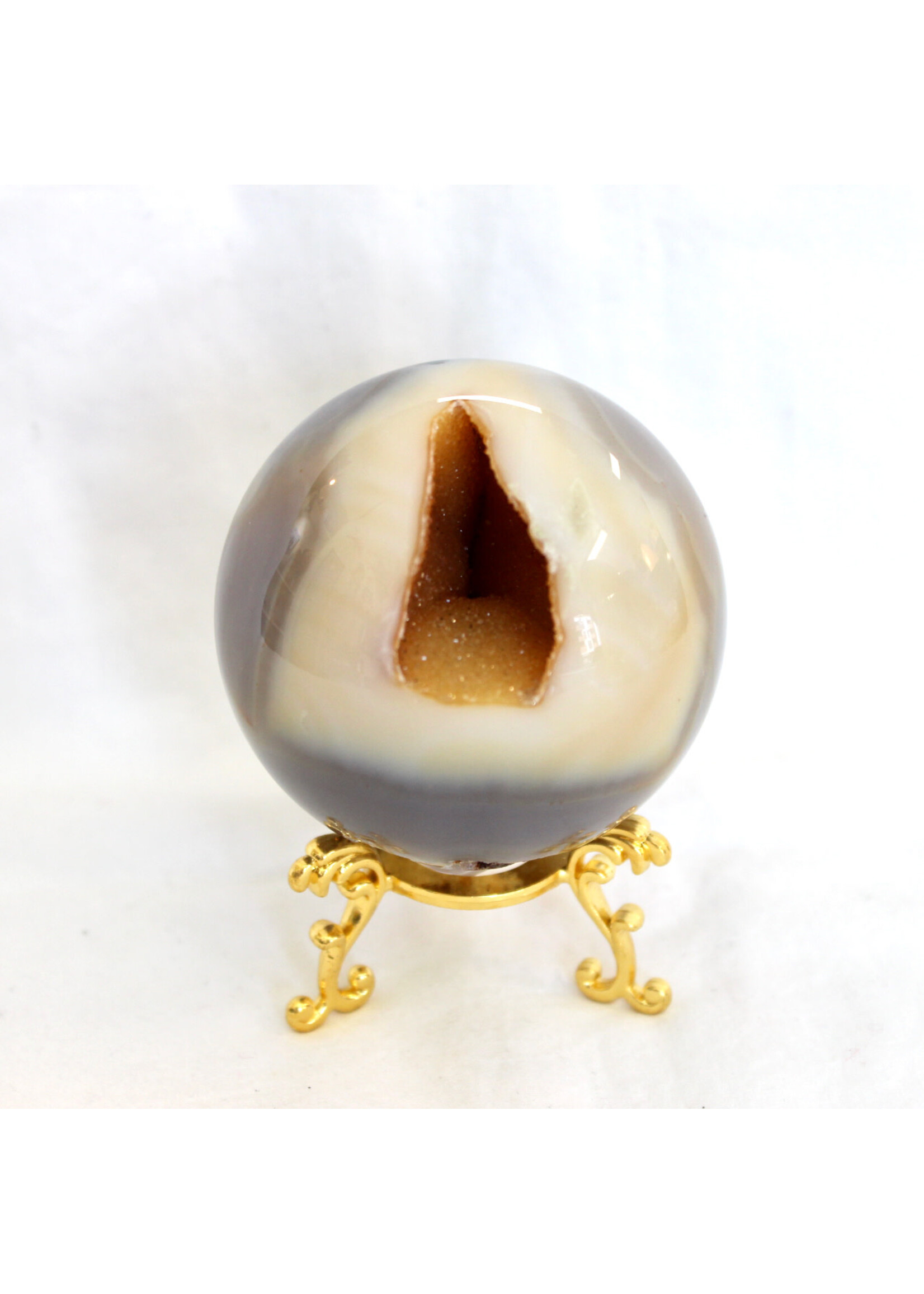 Amber Radiance Druzy Agate Spheres