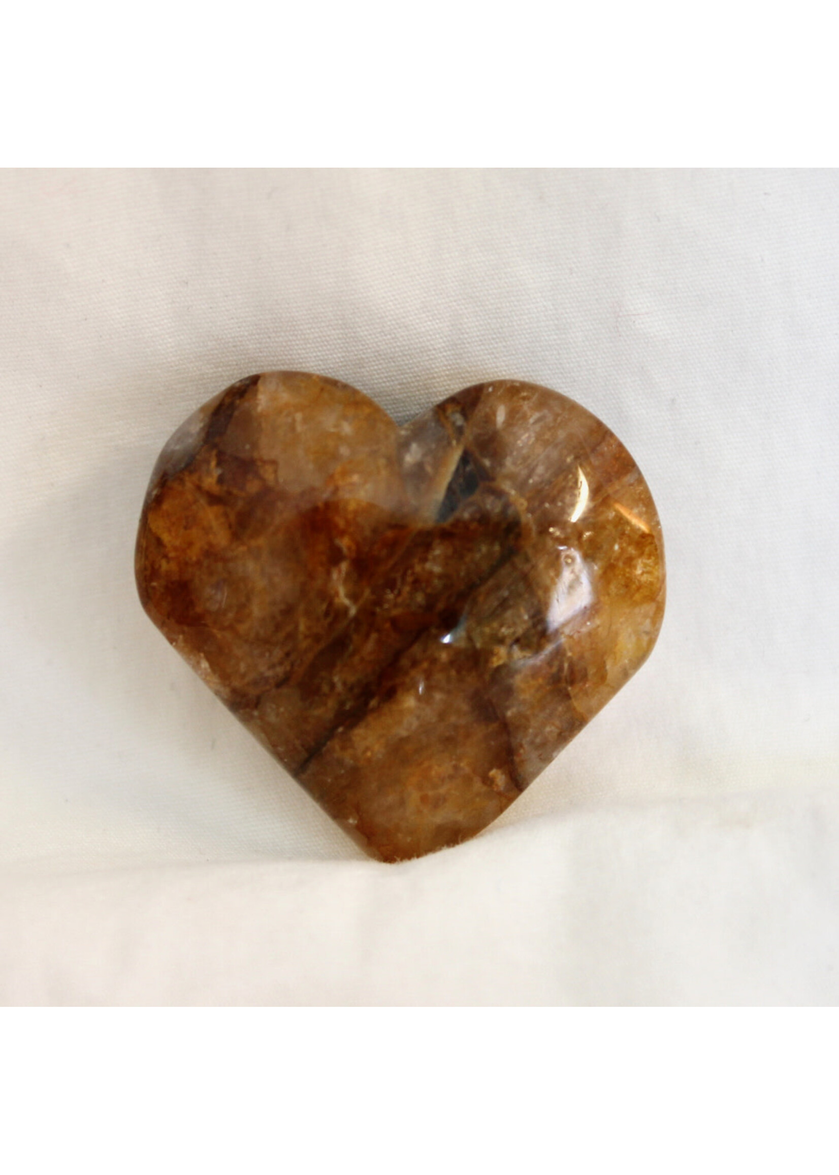 Heart of Healing Golden Healer Quartz Heart