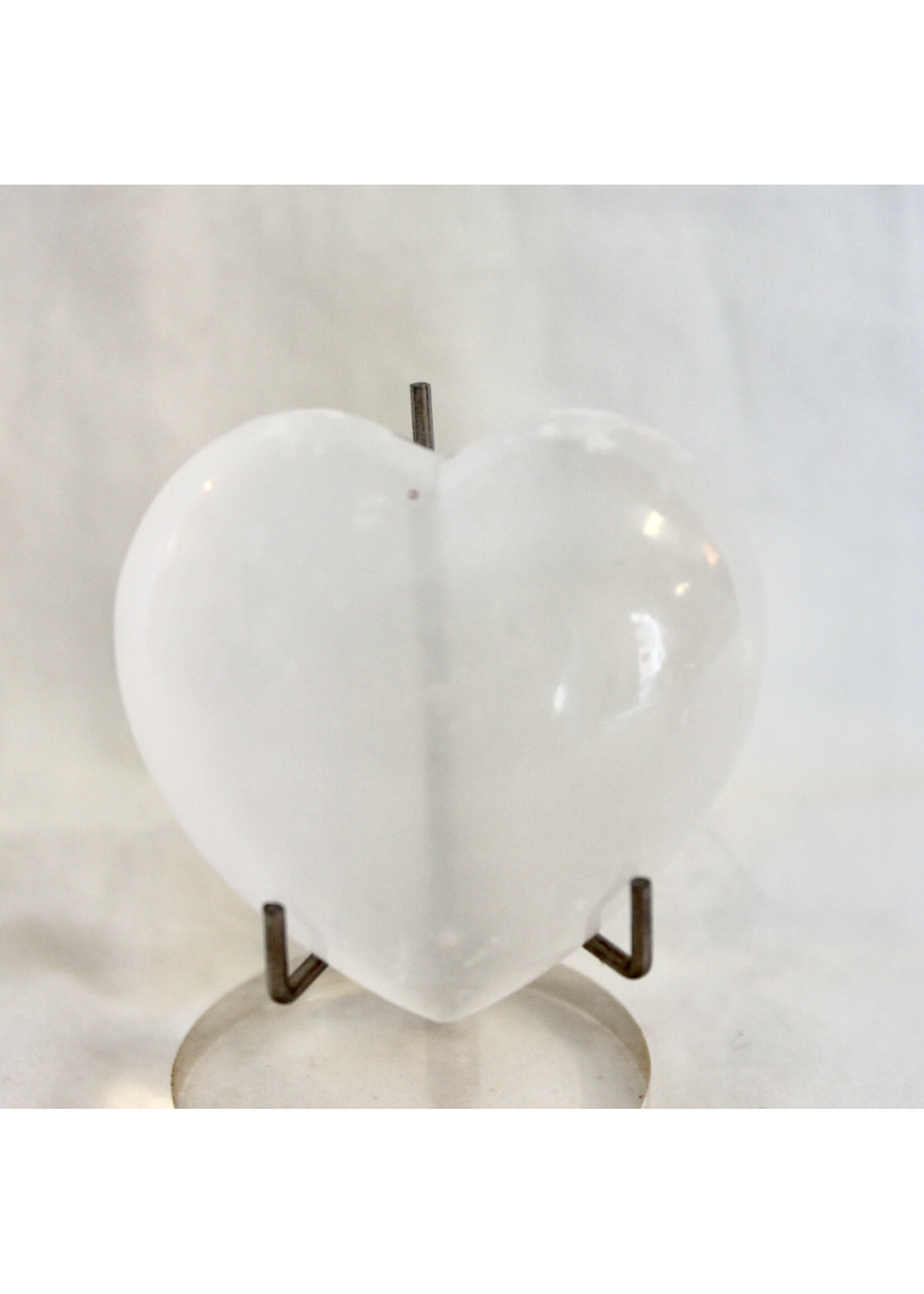 Selenite Hearts for illumination