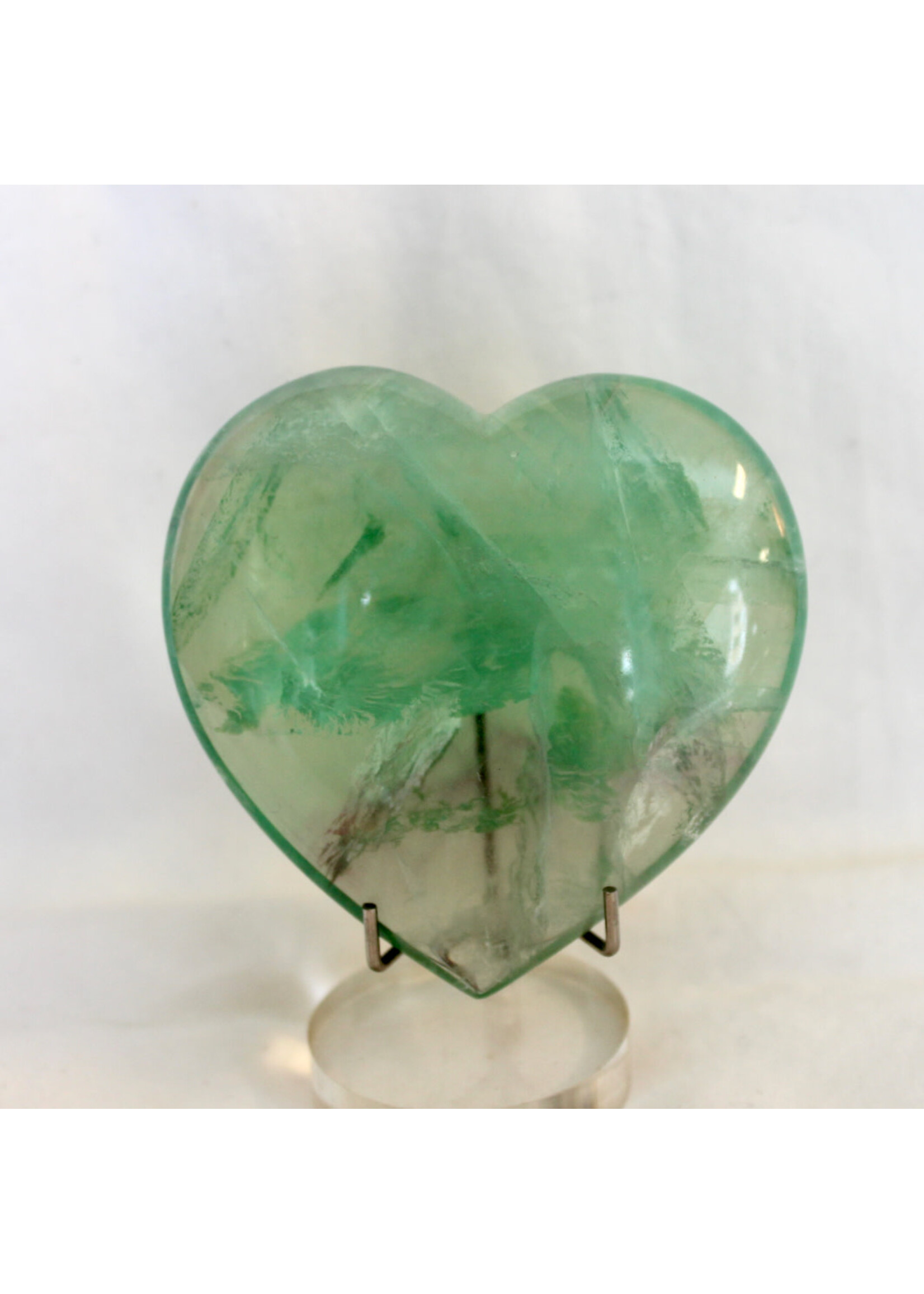 Heart of Opportunity Green Fluorite Hearts